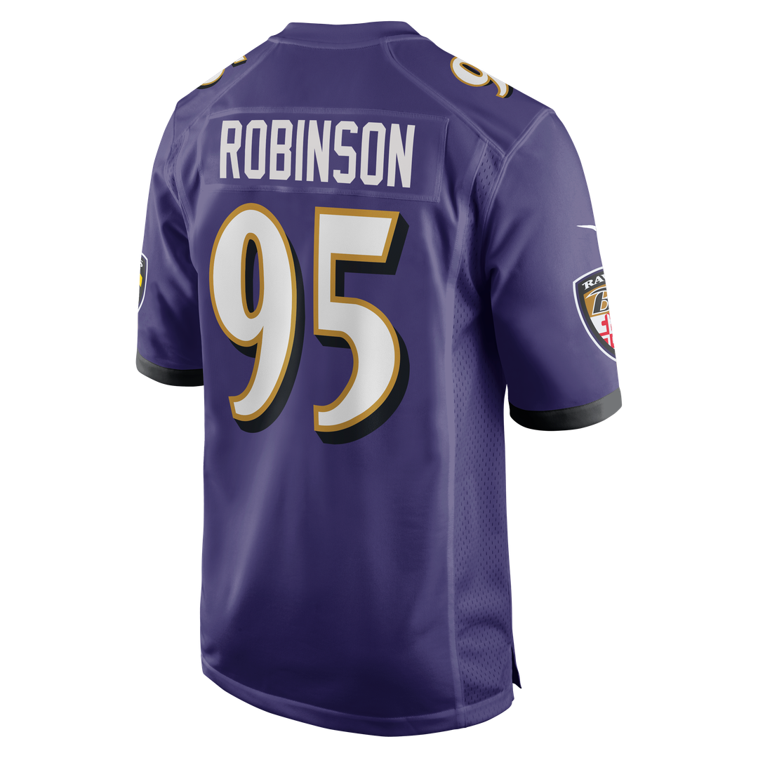 Tavius Robinson Baltimore Ravens Nike Team Game Jersey - Purple Official NFL Team Apparel Football Fan Gear