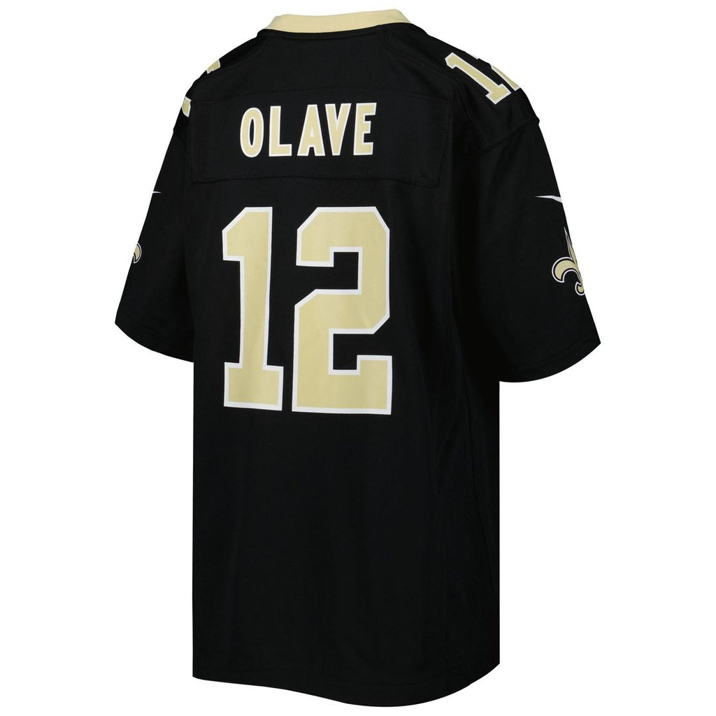 Chris Olave New Orleans Saints Nike Youth Game Jersey - Black Official NFL Team Apparel Football Fan Gear