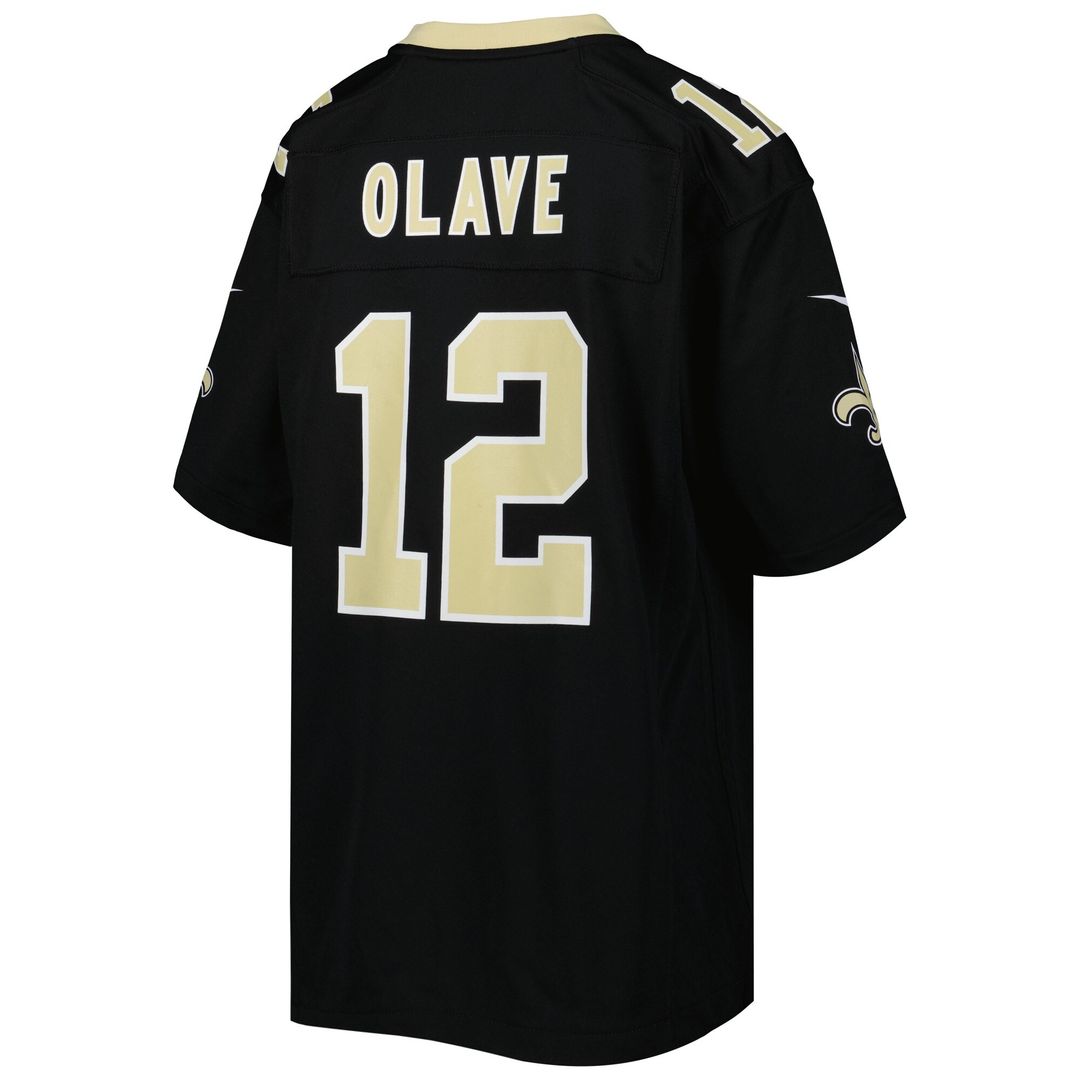 Chris Olave New Orleans Saints Nike Youth Game Jersey - Black Official NFL Team Apparel Football Fan Gear