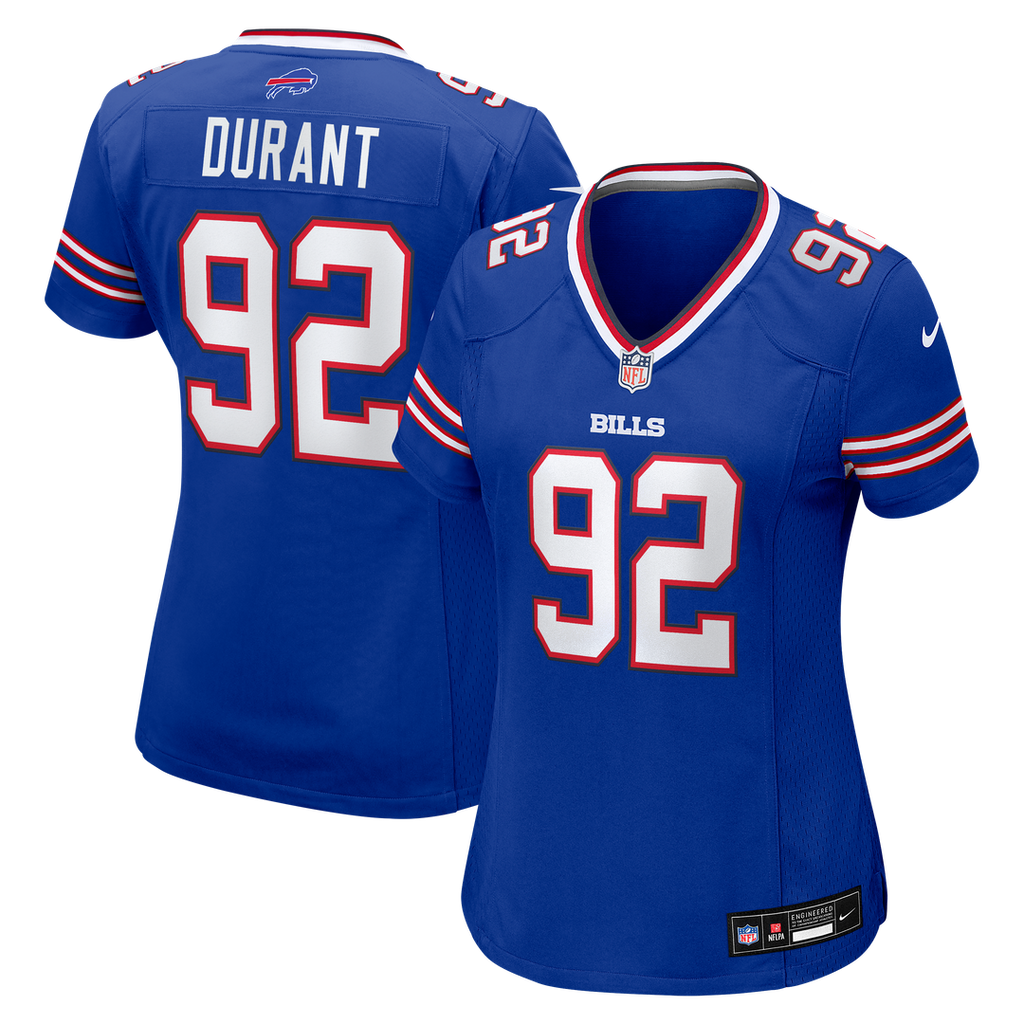 Zane Durant Buffalo Bills Nike Women's Team Game Jersey - Royal Official NFL Team Apparel Football Fan Gear