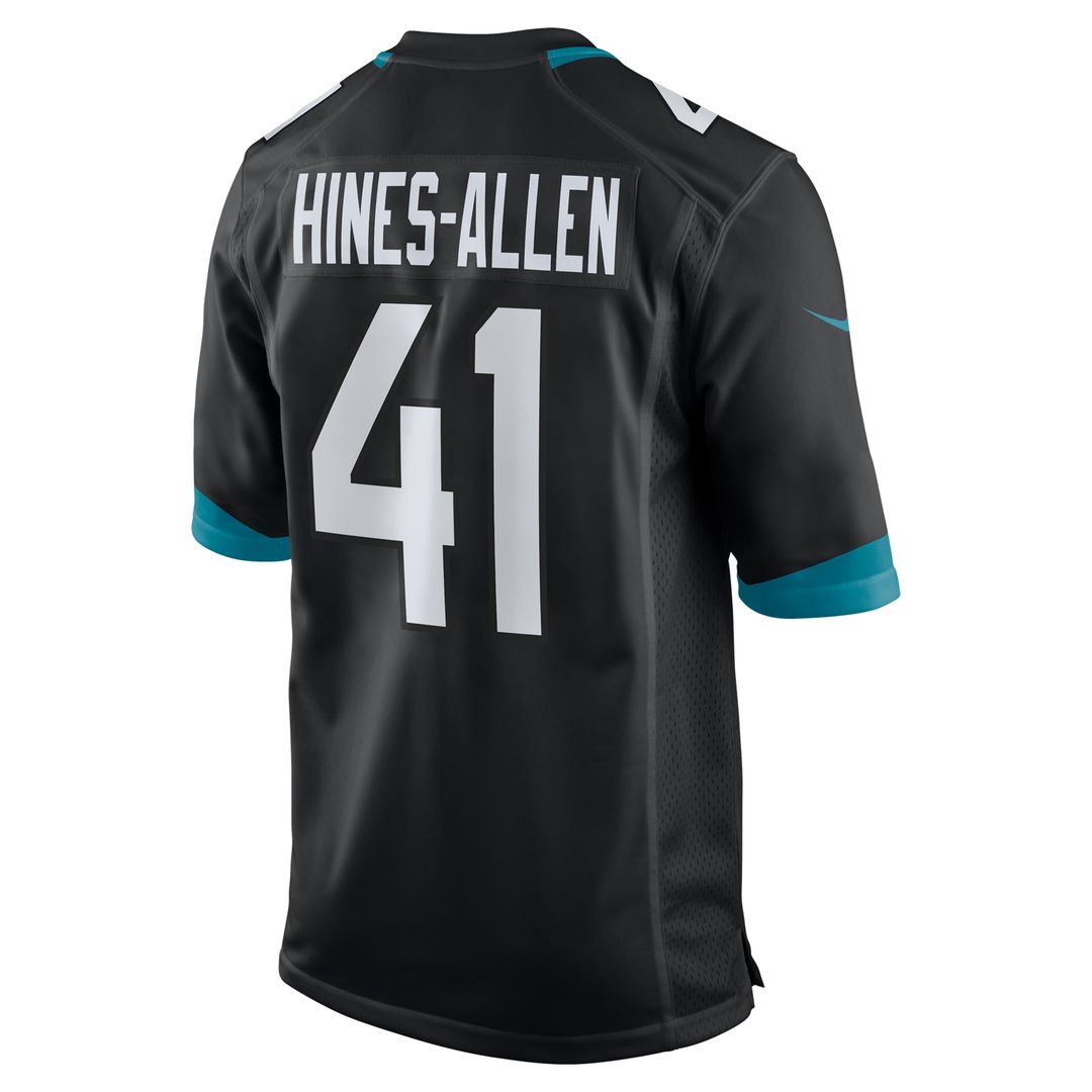 Josh Hines-Allen Jacksonville Jaguars Nike Alternate Game Jersey - Black Official NFL Team Apparel Football Fan Gear