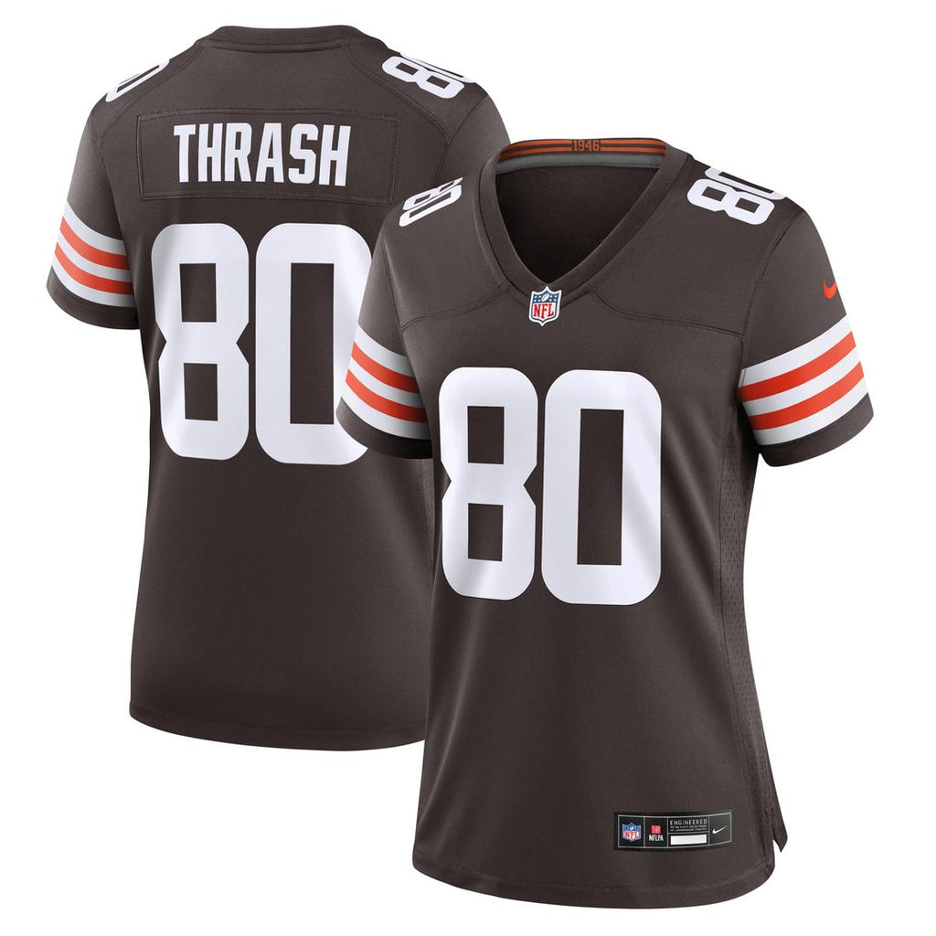Jamari Thrash Cleveland Browns Nike Women's Game Jersey - Brown Official NFL Team Apparel Football Fan Gear