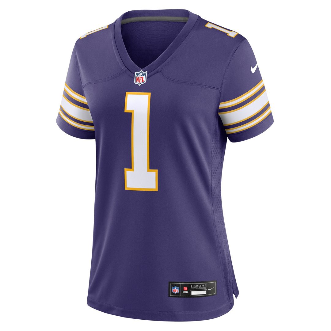 Warren Moon Minnesota Vikings Nike Women's Classic Retired Player Game Jersey - Purple Official NFL Team Apparel Football Fan Gear