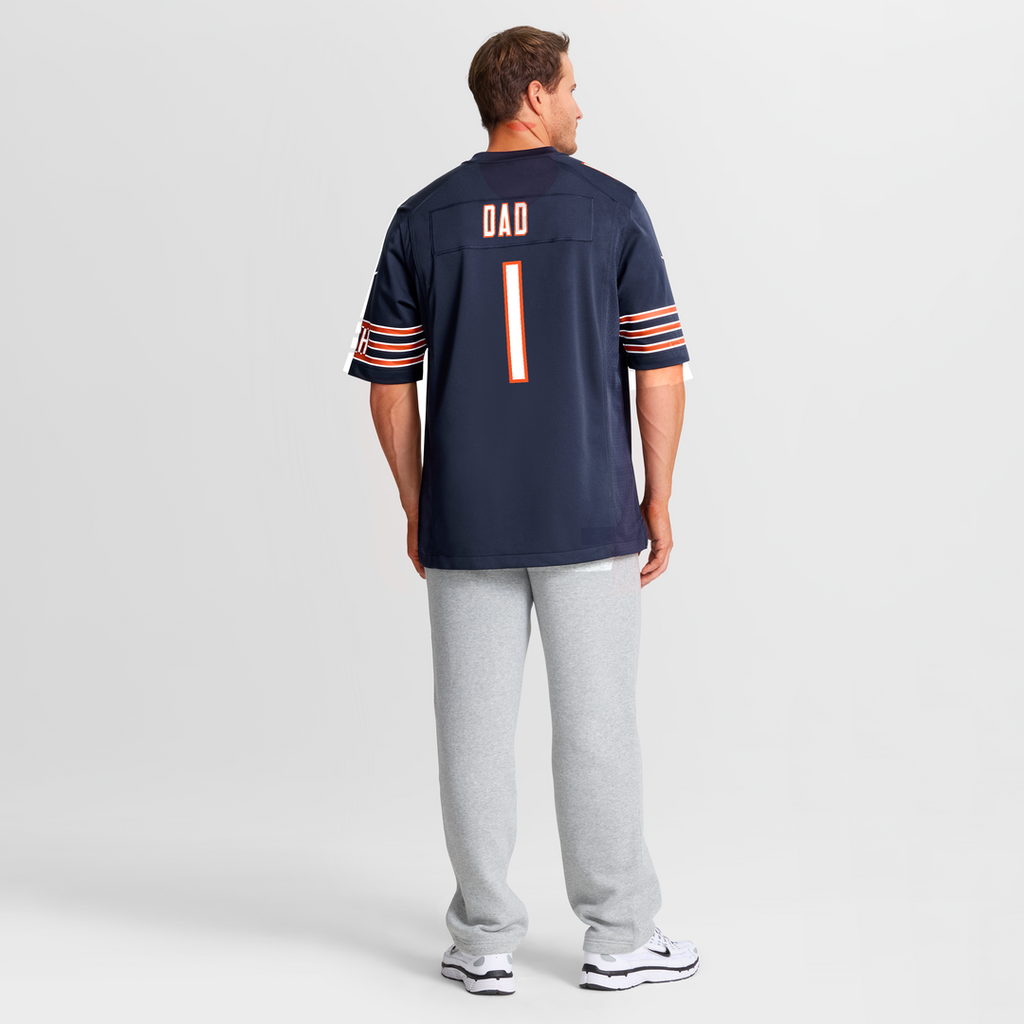 Number 1 Dad Chicago Bears Nike Game Jersey - Navy Official NFL Team Apparel Football Fan Gear