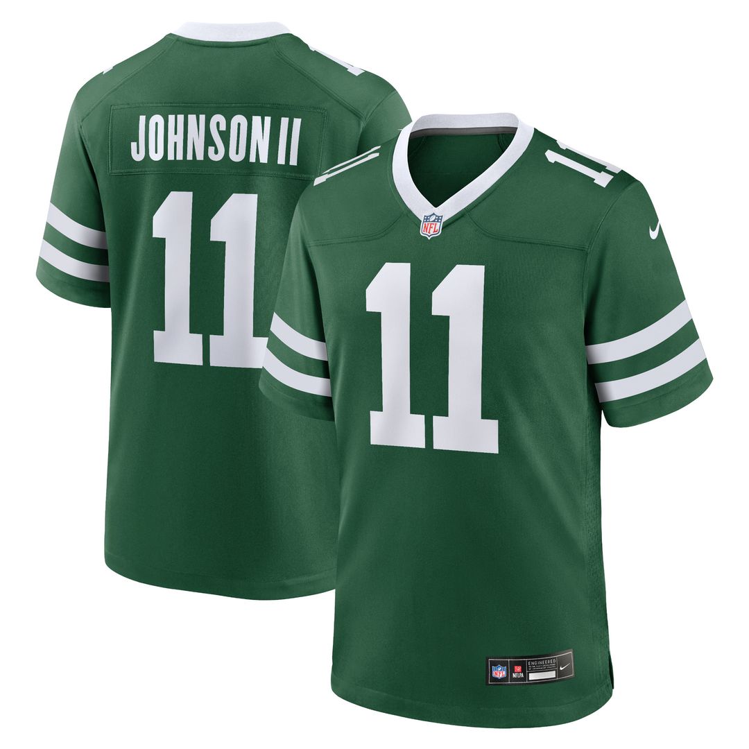 Jermaine Johnson II New York Jets Nike Game Jersey - Legacy White Official NFL Team Apparel Football Fan Gear
