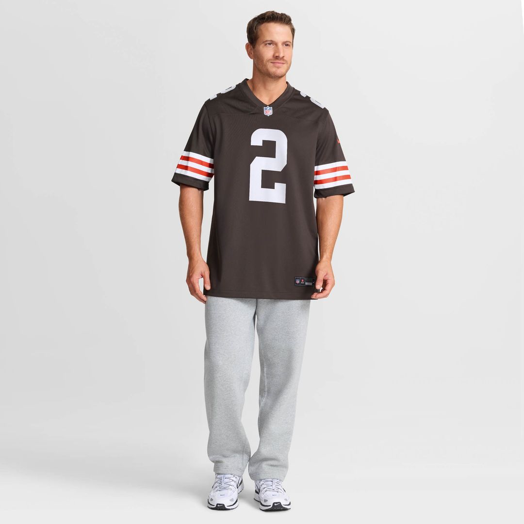 Shedeur Sanders Cleveland Browns Nike Game Jersey - Brown Official NFL Team Apparel Football Fan Gear