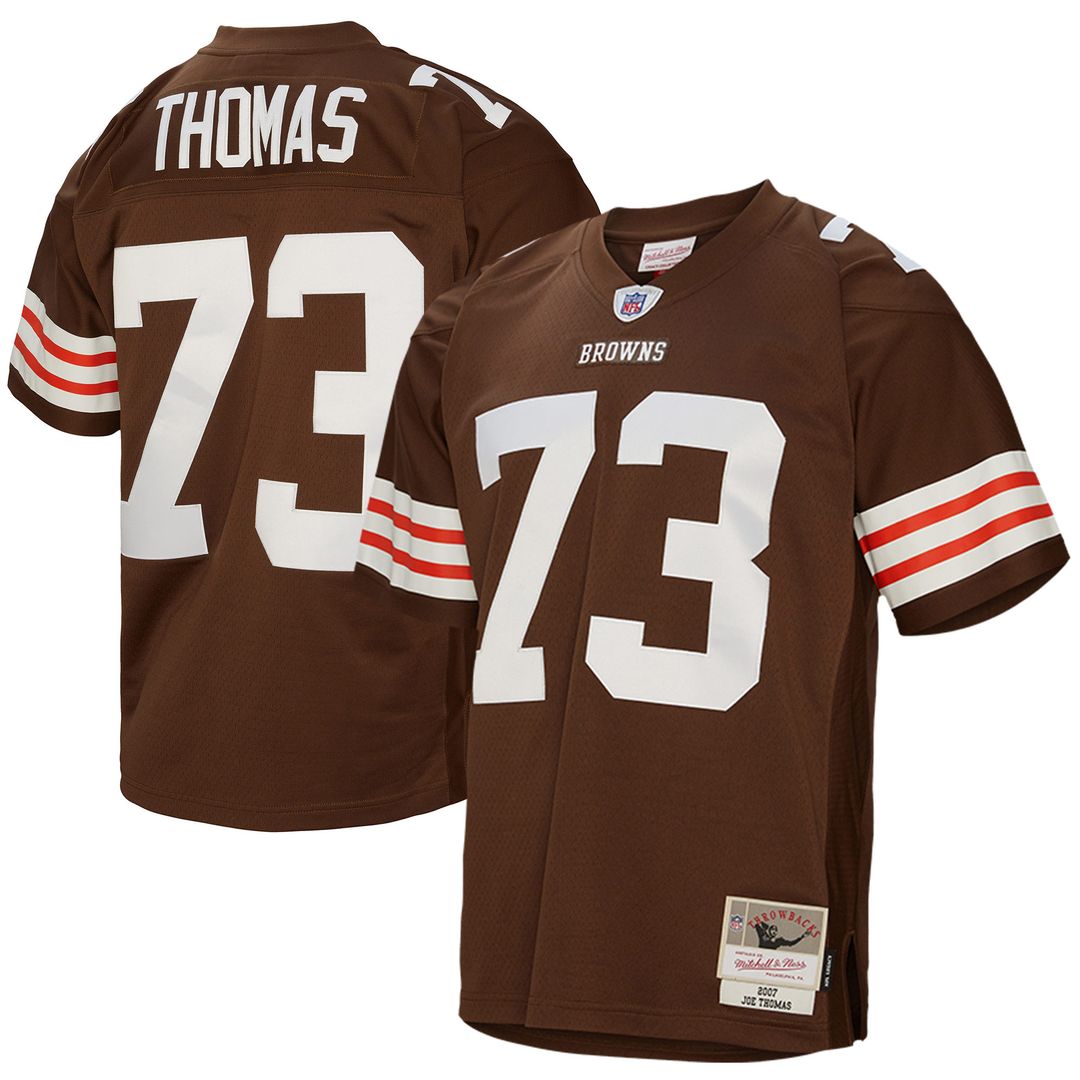 Joe Thomas Cleveland Browns Mitchell & Ness Legacy Replica Jersey - Brown Official NFL Team Apparel Football Fan Gear