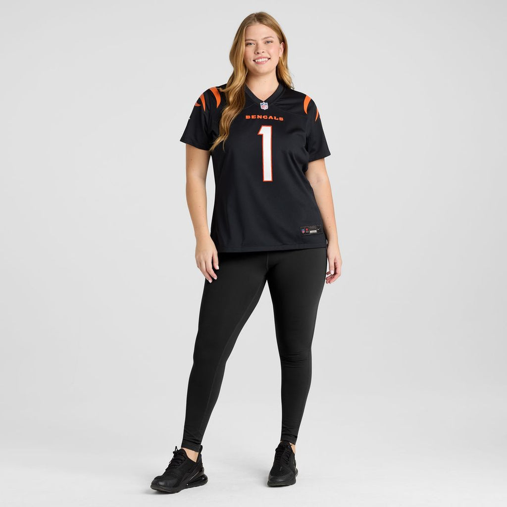 Number 1 Mom Cincinnati Bengals Nike Women's Game Jersey - Black Official NFL Team Apparel Football Fan Gear