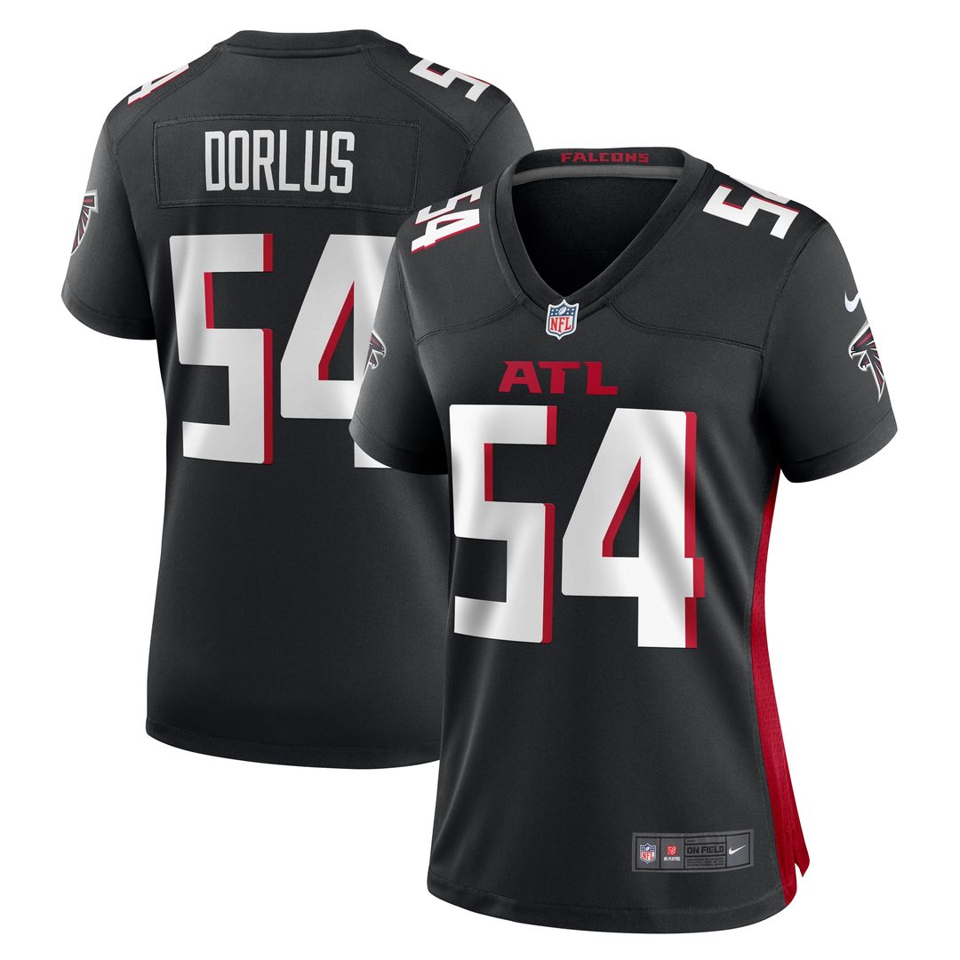 Brandon Dorlus Atlanta Falcons Nike Women's Game Jersey - Black Official NFL Team Apparel Football Fan Gear