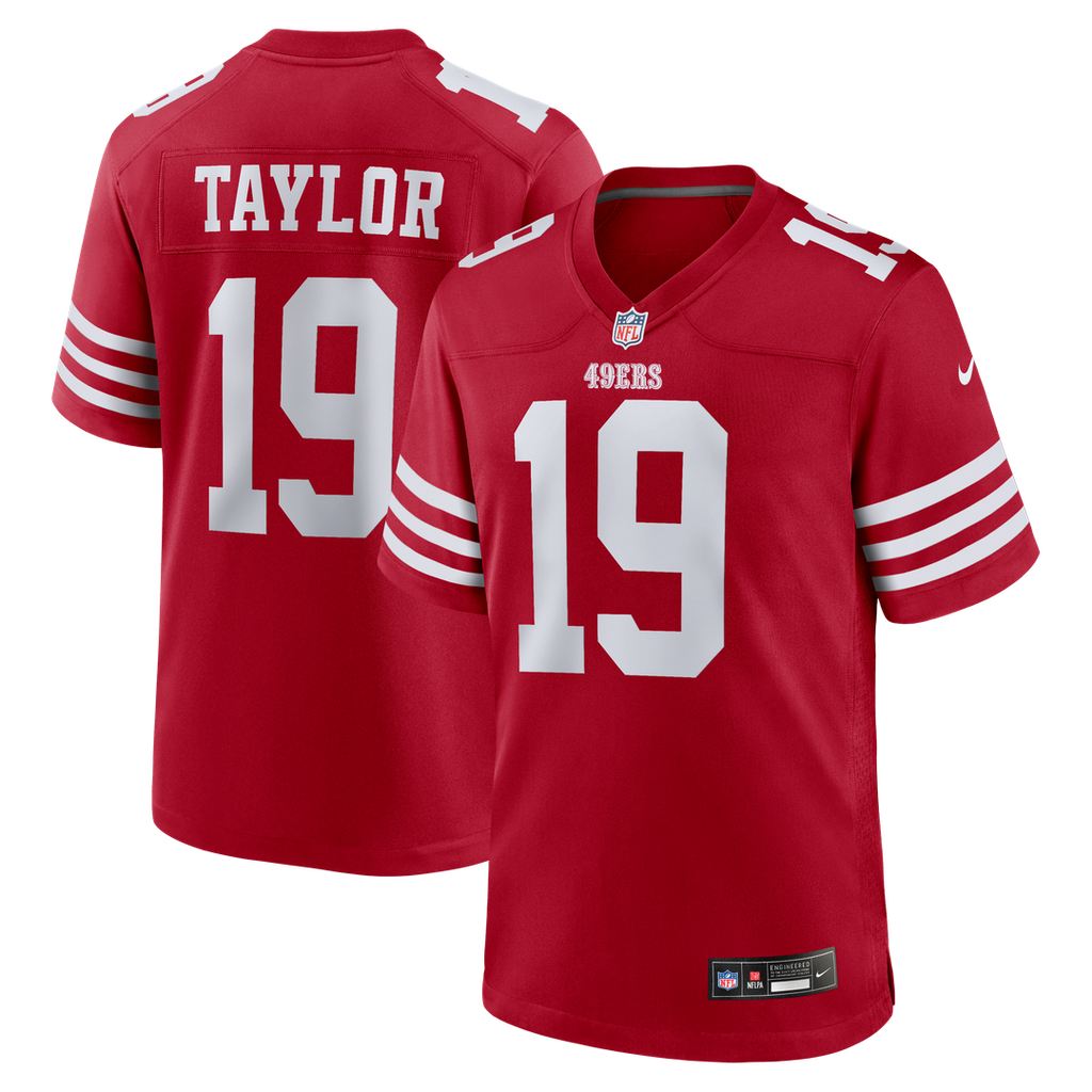Trent Taylor San Francisco 49ers Nike Team Game Jersey - Scarlet Official NFL Team Apparel Football Fan Gear
