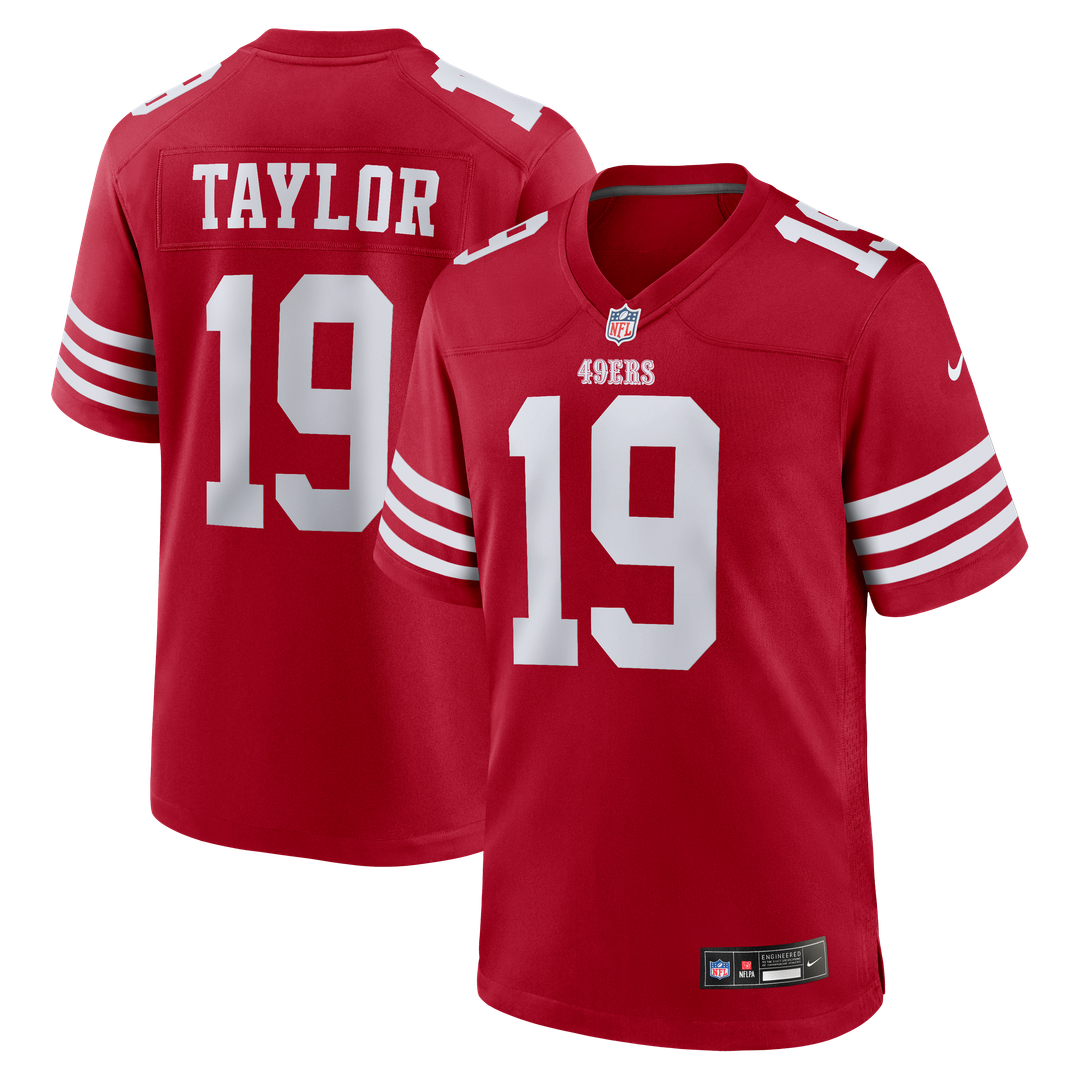 Trent Taylor San Francisco 49ers Nike Team Game Jersey - Scarlet Official NFL Team Apparel Football Fan Gear