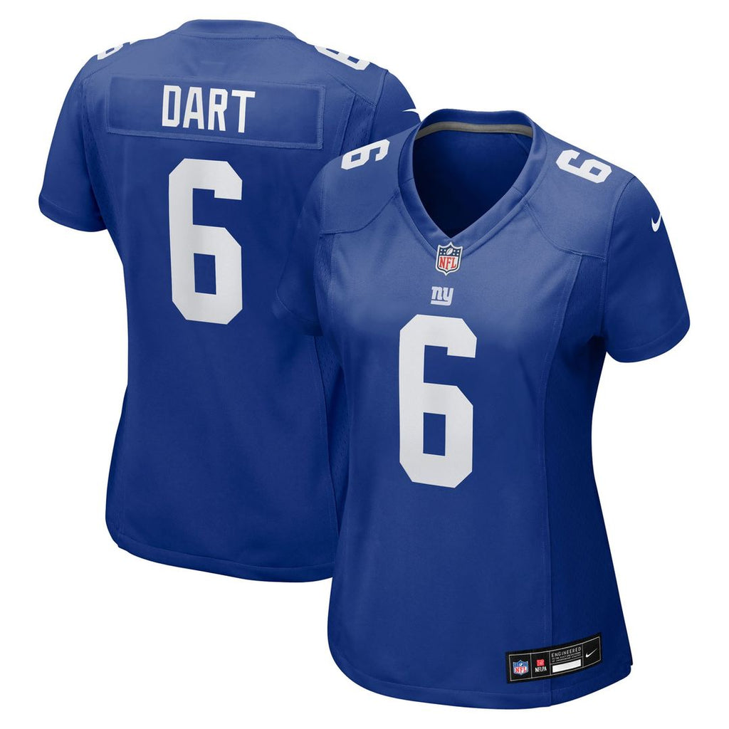 Jaxson Dart New York Giants Nike Women's Team Game Jersey - Royal Official NFL Team Apparel Football Fan Gear