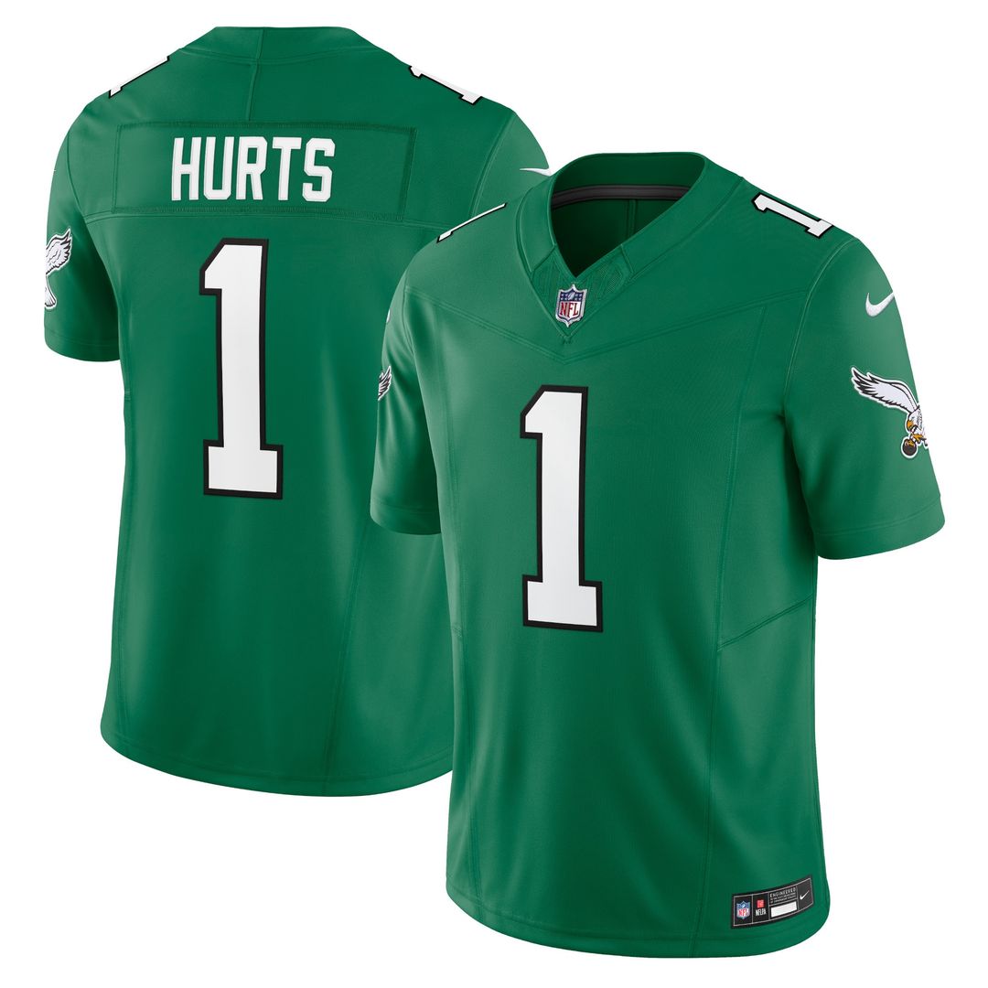 Jalen Hurts Philadelphia Eagles Nike Vapor F.U.S.E. Limited Jersey - Kelly Green Official NFL Team Apparel Football Fan Gear