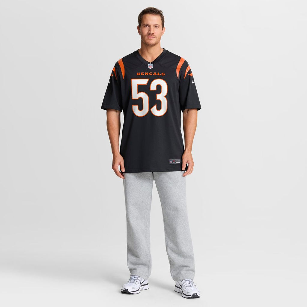 Boye Mafe Cincinnati Bengals Nike Team Game Jersey - Black Official NFL Team Apparel Football Fan Gear