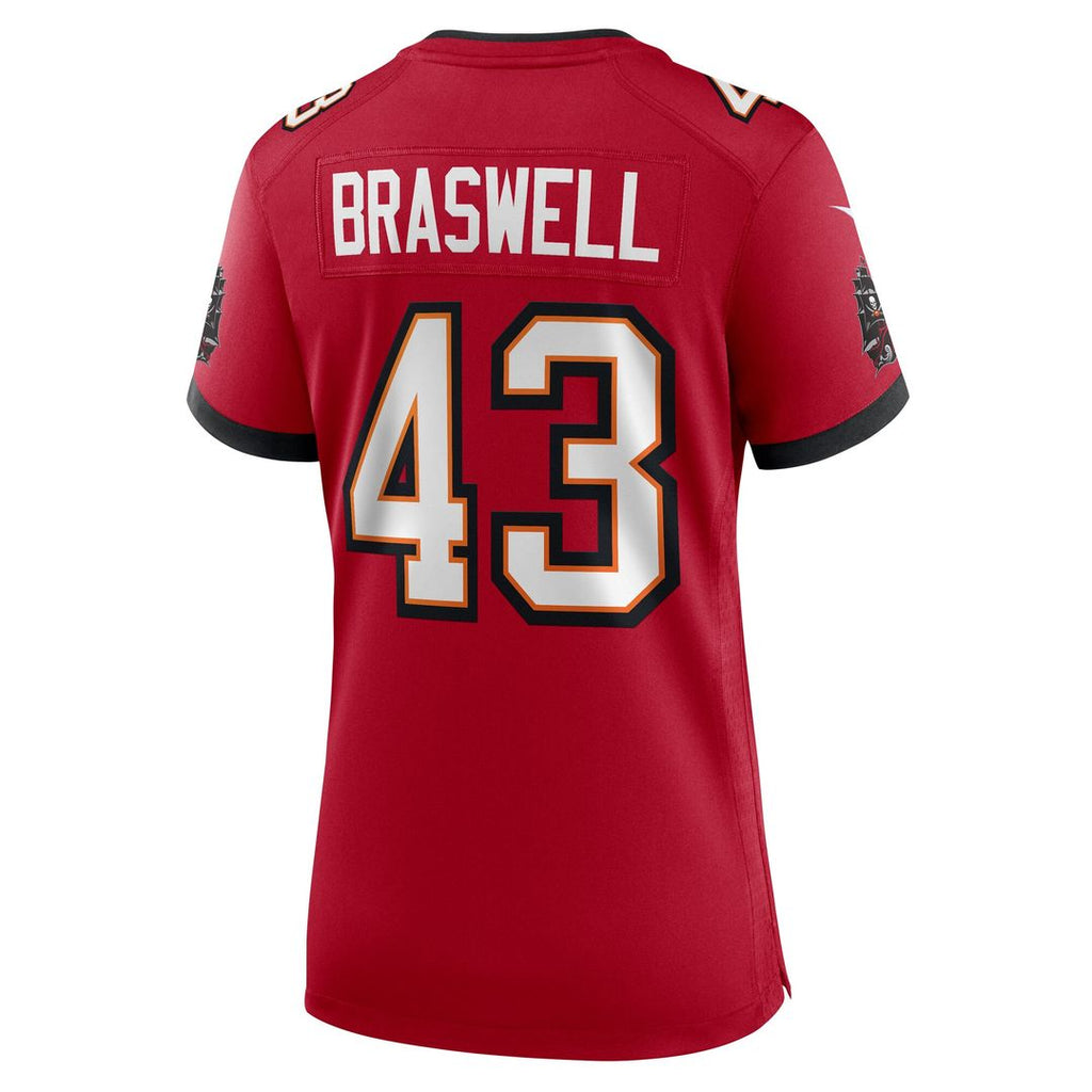 Chris Braswell Tampa Bay Buccaneers Nike Women's Team Game Jersey - Red Official NFL Team Apparel Football Fan Gear