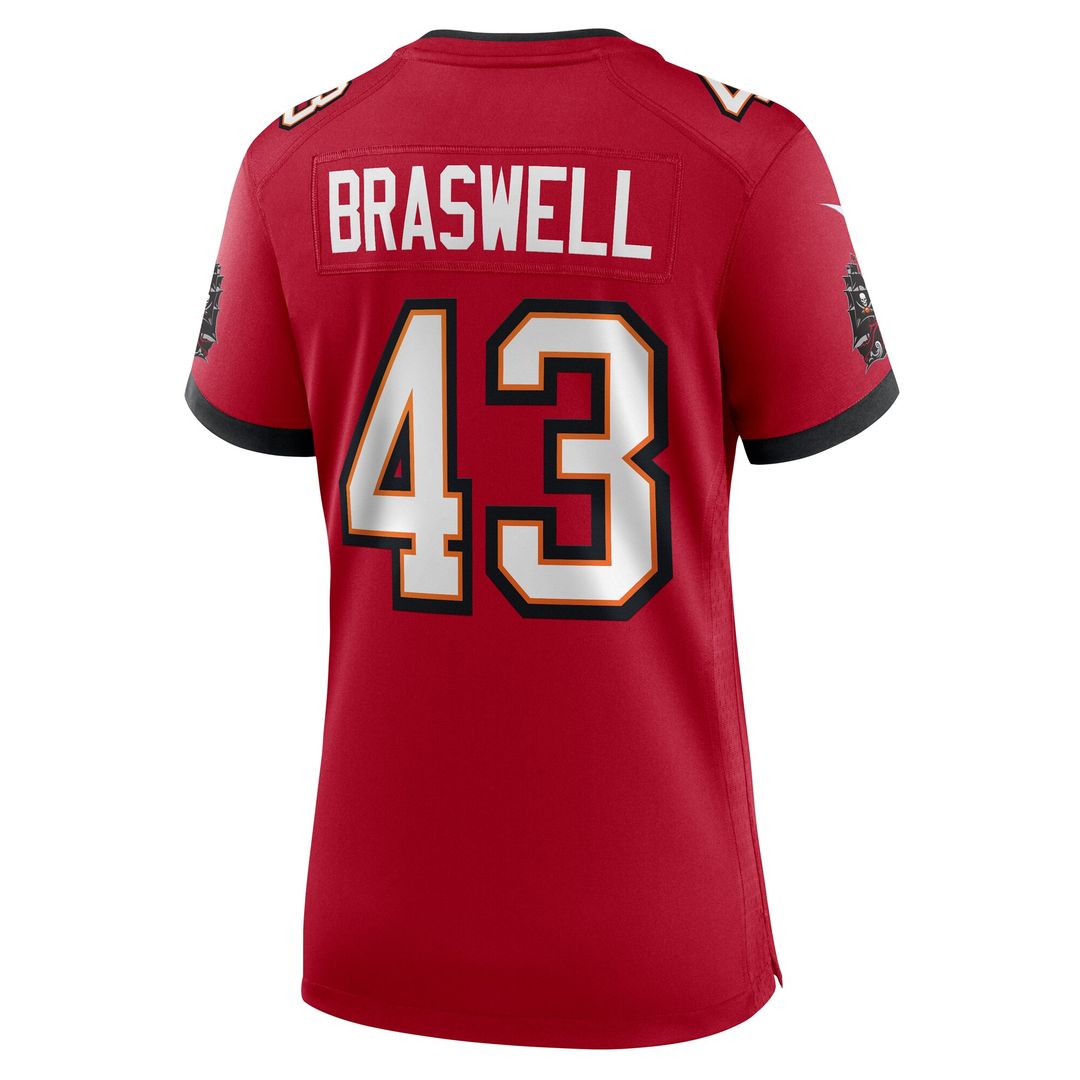 Chris Braswell Tampa Bay Buccaneers Nike Women's Team Game Jersey - Red Official NFL Team Apparel Football Fan Gear