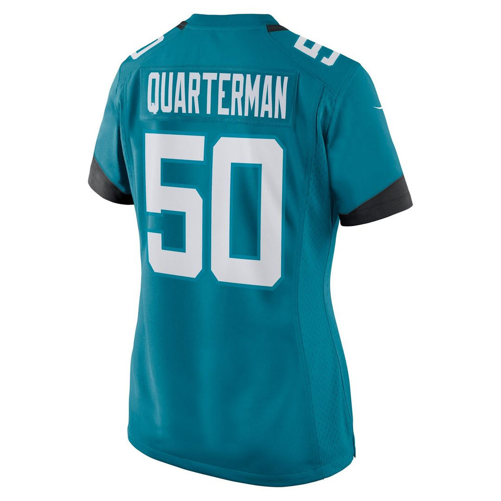 Shaquille Quarterman Jacksonville Jaguars Nike Women's Game Jersey - Teal Official NFL Team Apparel Football Fan Gear