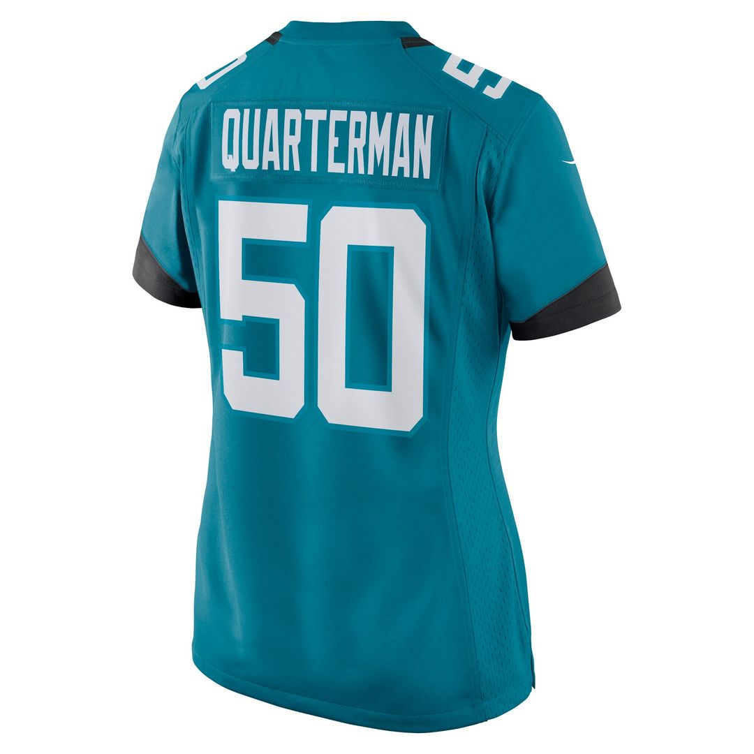 Shaquille Quarterman Jacksonville Jaguars Nike Women's Game Jersey - Teal Official NFL Team Apparel Football Fan Gear