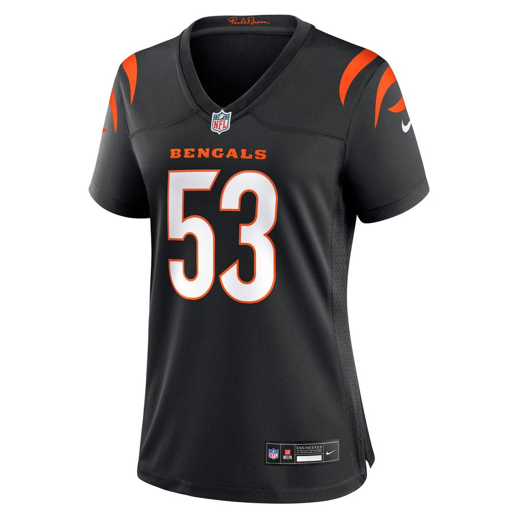 Boye Mafe Cincinnati Bengals Nike Women's Team Game Jersey - Black Official NFL Team Apparel Football Fan Gear