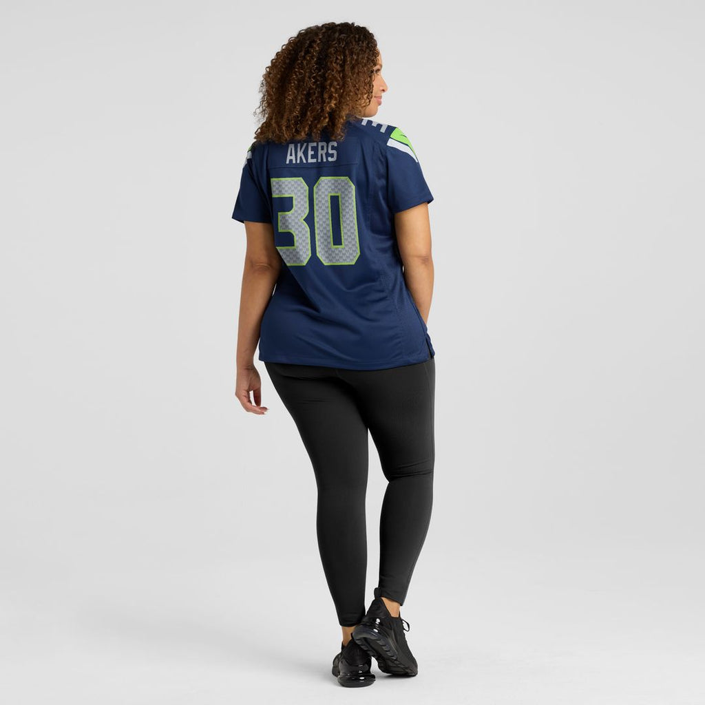 Cam Akers Seattle Seahawks Nike Women's Team Game Jersey - College Navy Official NFL Team Apparel Football Fan Gear