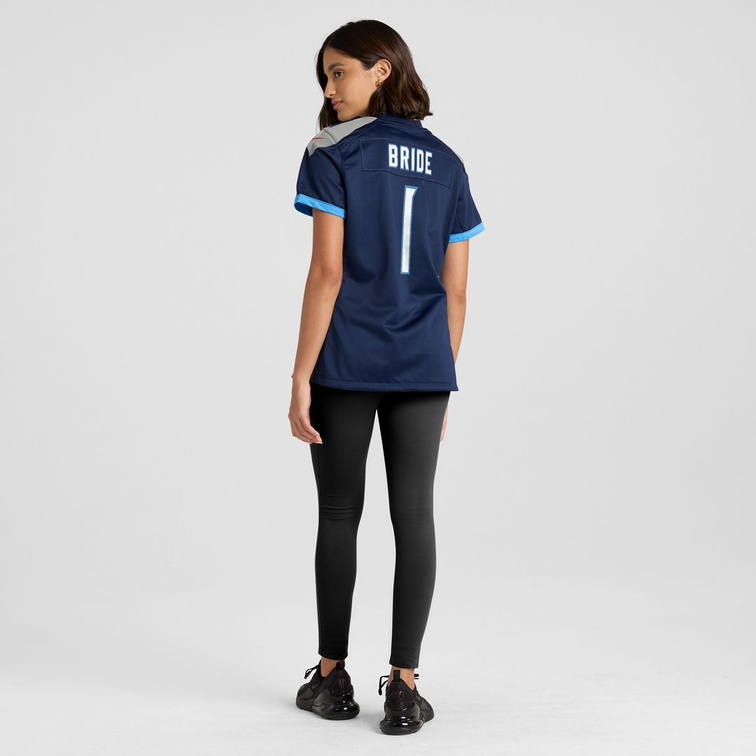Number 1 Bride Tennessee Titans Nike Women's Game Jersey - Navy Official NFL Team Apparel Football Fan Gear