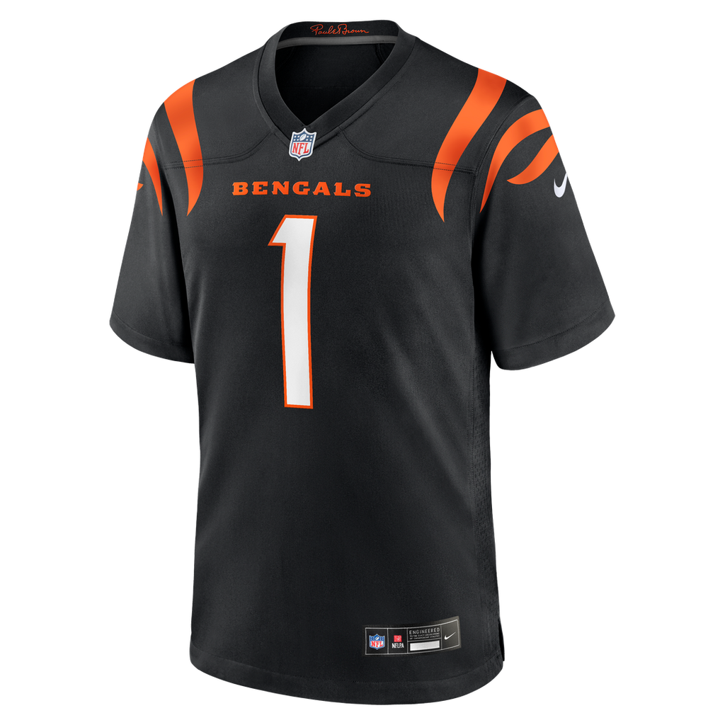 Ja'Marr Chase Cincinnati Bengals Nike Game Jersey - Black Official NFL Team Apparel Football Fan Gear
