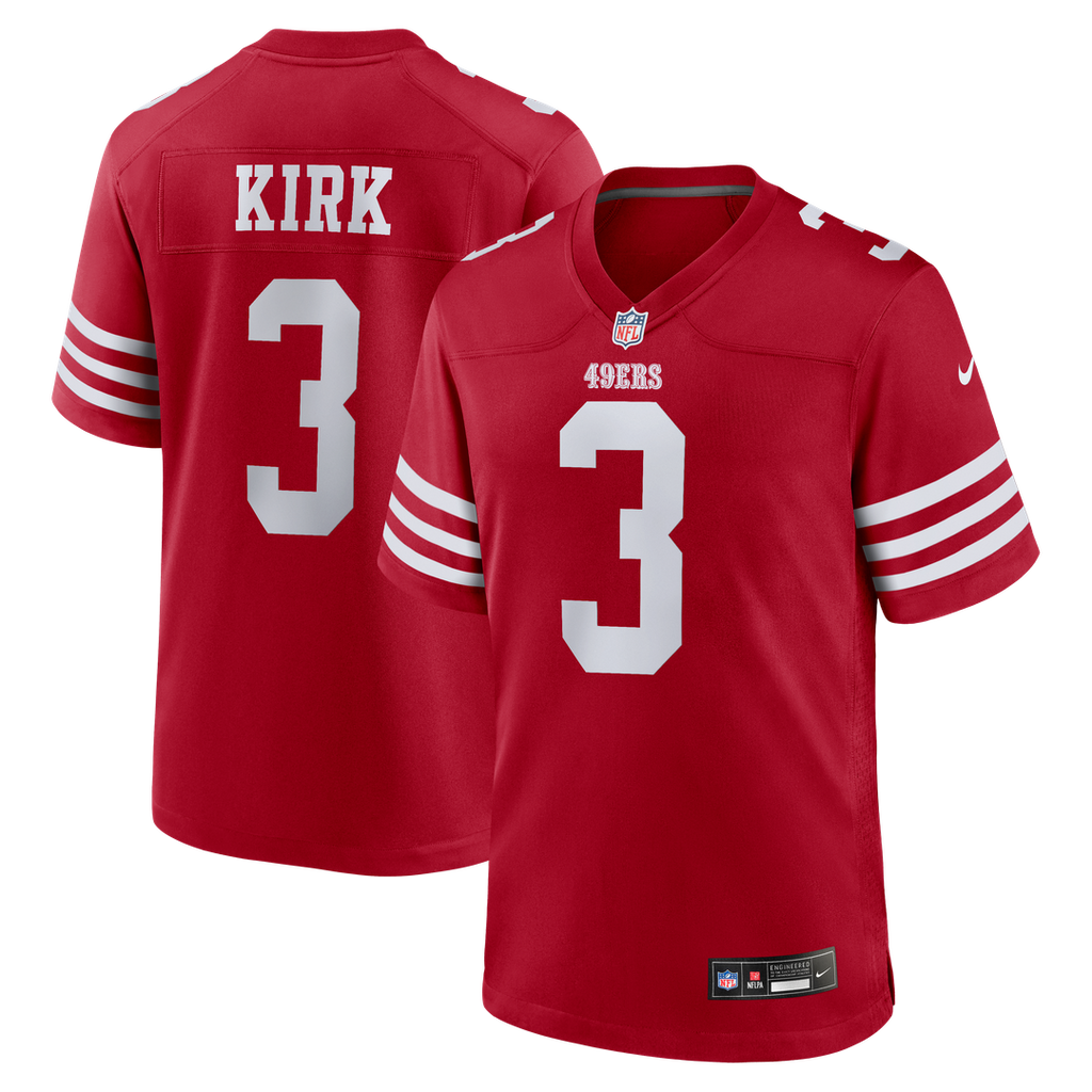 Christian Kirk San Francisco 49ers Nike Team Game Jersey - Scarlet Official NFL Team Apparel Football Fan Gear