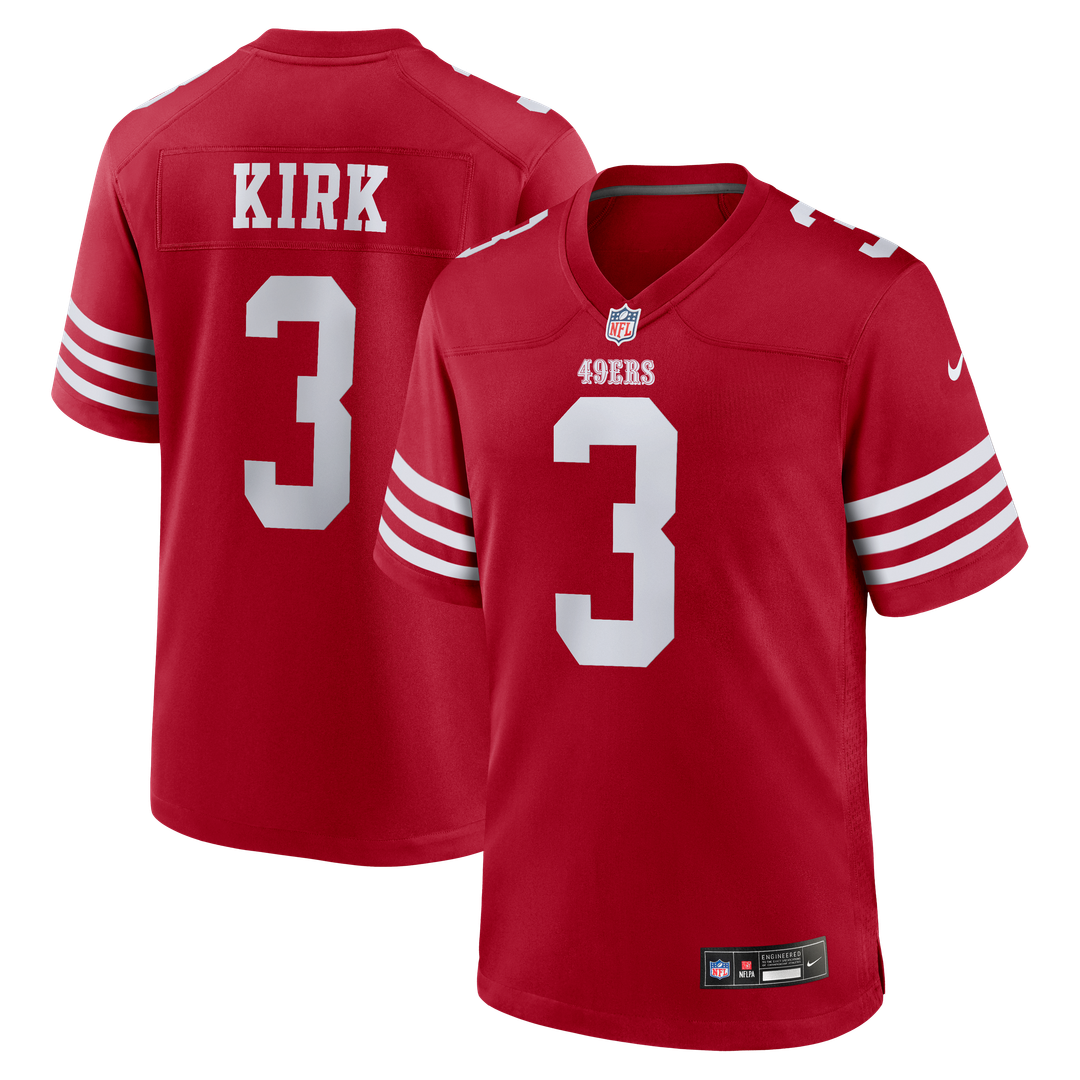 Christian Kirk San Francisco 49ers Nike Team Game Jersey - Scarlet Official NFL Team Apparel Football Fan Gear