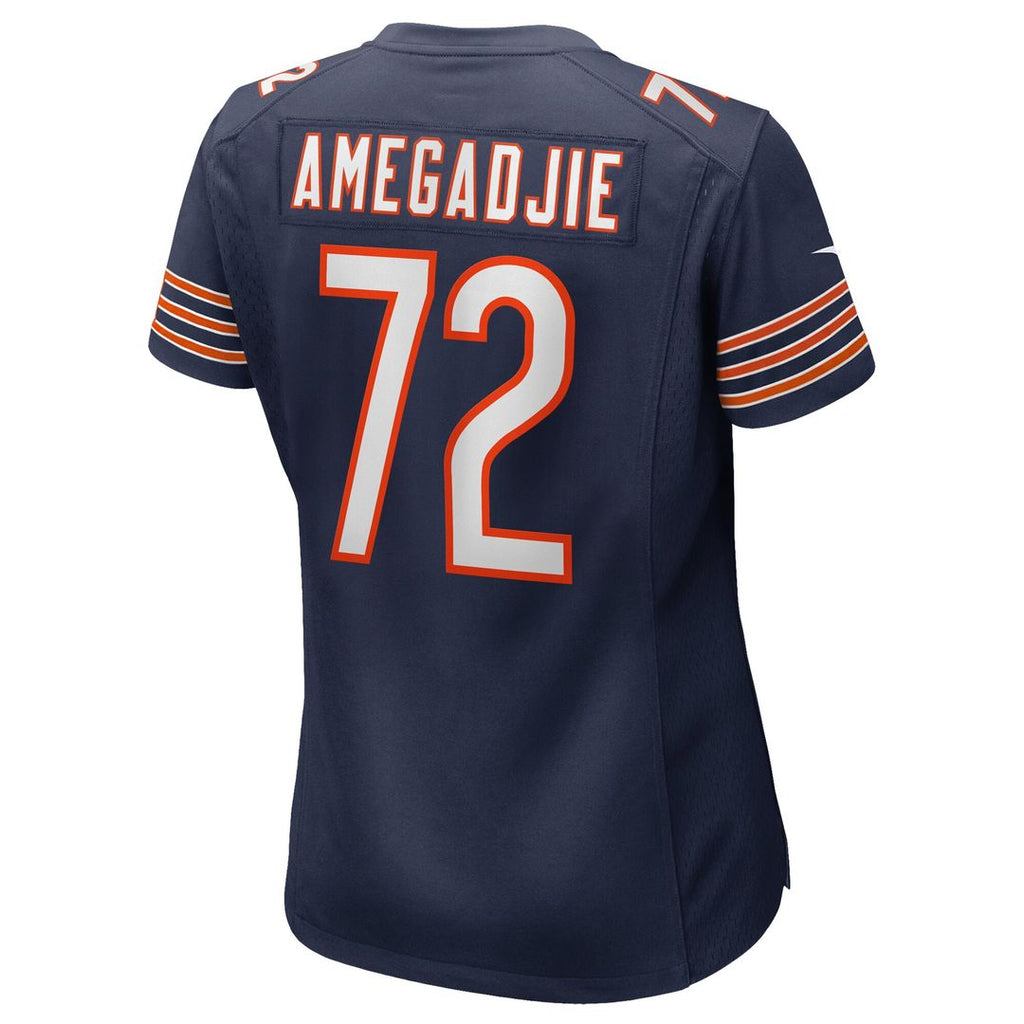 Kiran Amegadjie Chicago Bears Nike Women's Game Jersey - Navy Official NFL Team Apparel Football Fan Gear