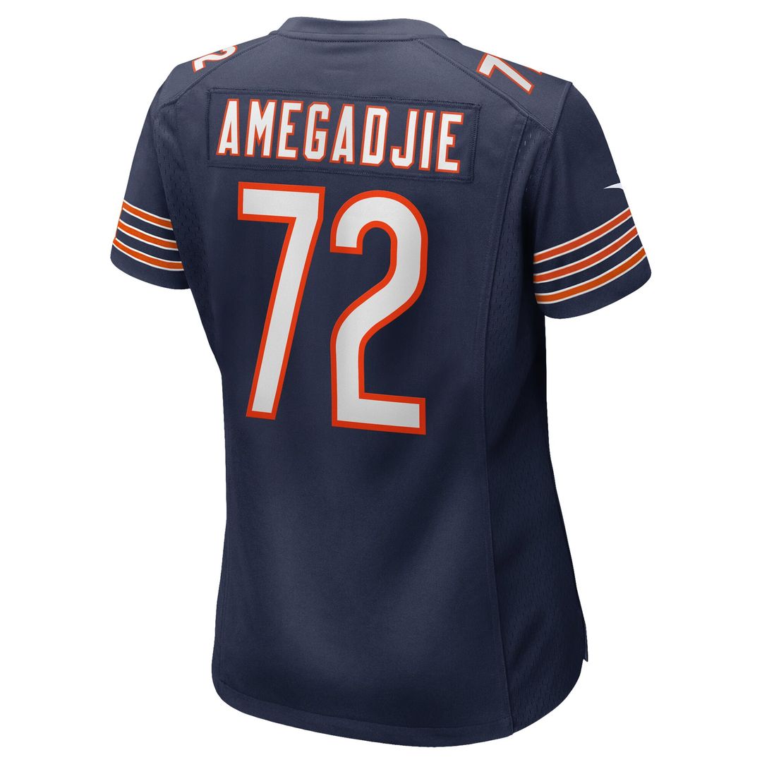 Kiran Amegadjie Chicago Bears Nike Women's Game Jersey - Navy Official NFL Team Apparel Football Fan Gear