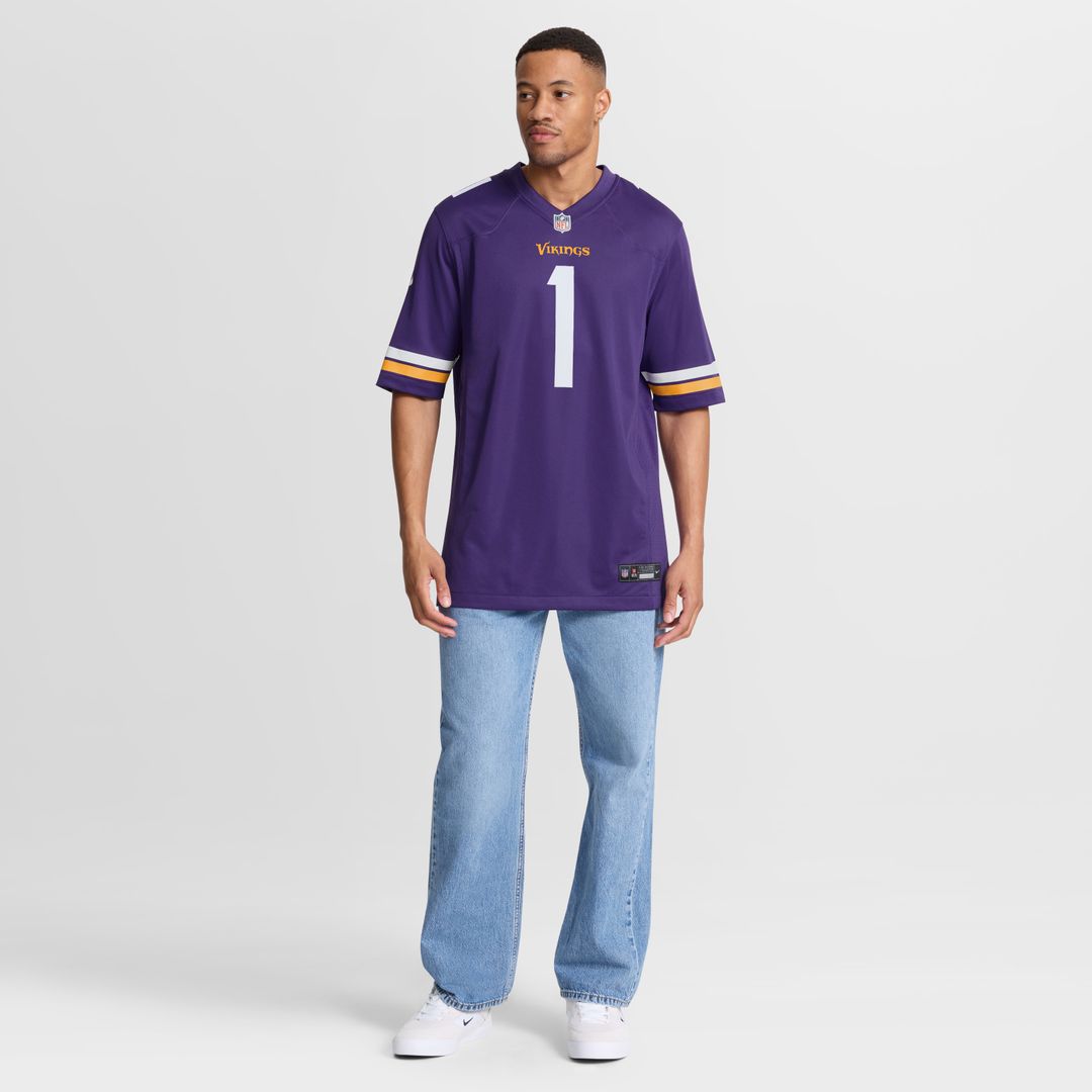 Number 1 Dad Minnesota Vikings Nike Game Jersey - Purple Official NFL Team Apparel Football Fan Gear