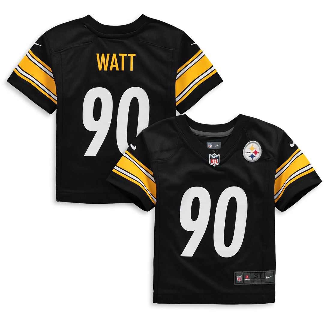 T.J. Watt Pittsburgh Steelers Nike Toddler Game Jersey - Black Official NFL Team Apparel Football Fan Gear