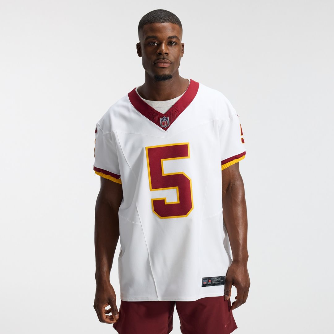 Jayden Daniels Washington Commanders Nike Alternate 2 Super Bowl Era Vapor F.U.S.E. Elite Jersey - White Official NFL Team Apparel Football Fan Gear