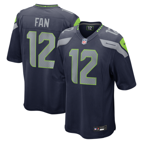 12s Seattle Seahawks Nike Team Game Jersey - College Navy Official NFL Team Apparel Football Fan Gear