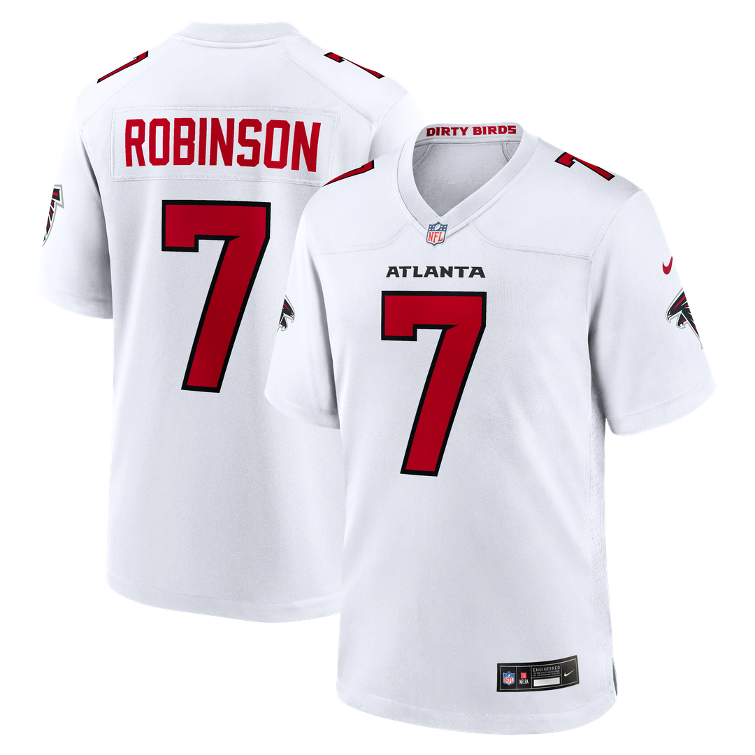 Bijan Robinson Atlanta Falcons Nike Game Jersey - White Official NFL Team Apparel Football Fan Gear