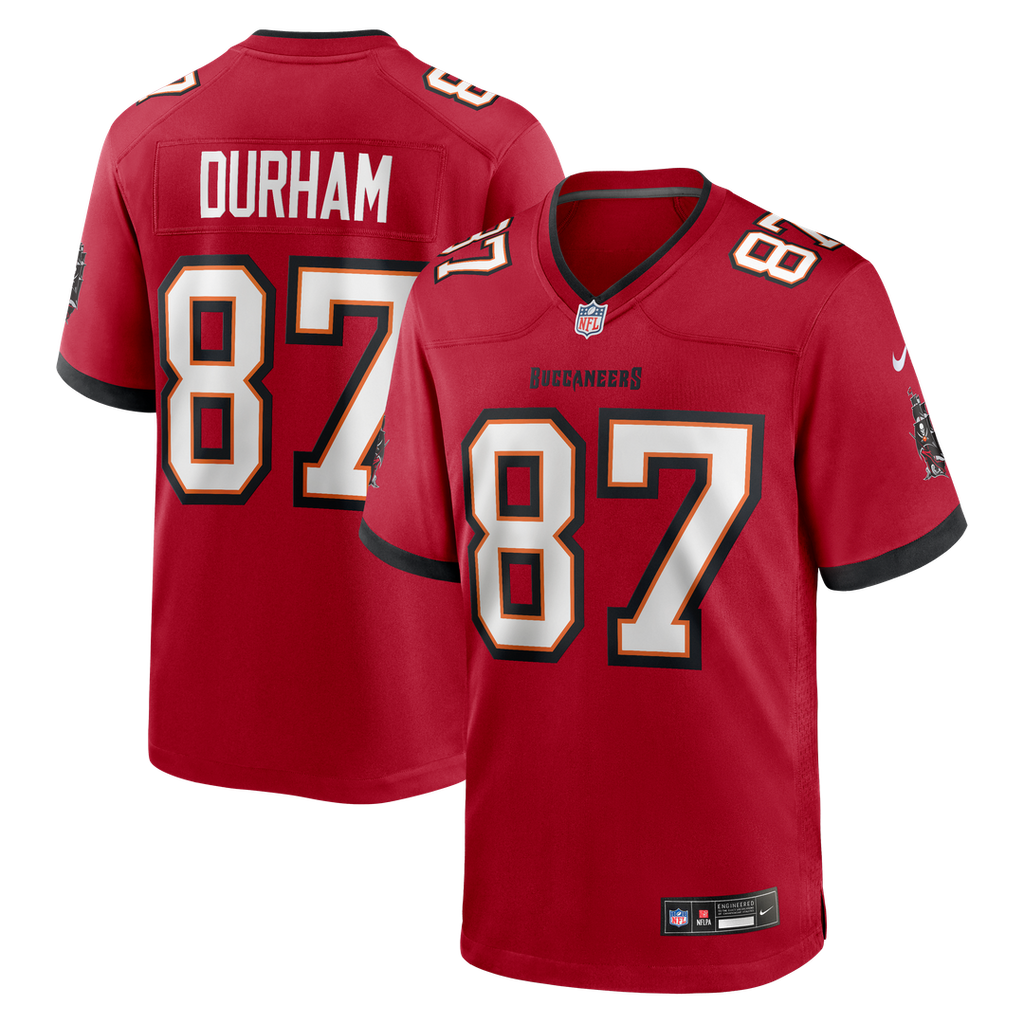 Payne Durham Tampa Bay Buccaneers Nike Game Jersey - Red Official NFL Team Apparel Football Fan Gear