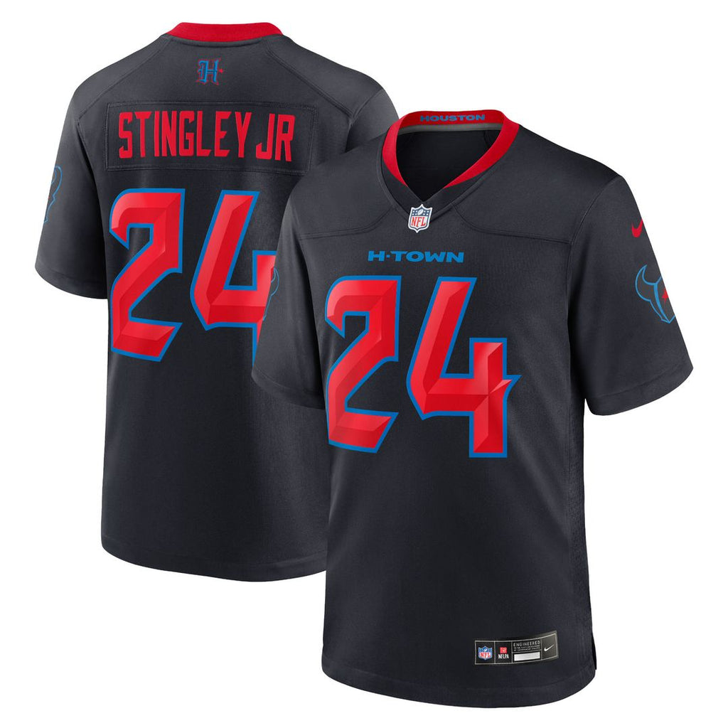 Derek Stingley Jr. Houston Texans Nike 2nd Alternate Game Jersey - Navy Official NFL Team Apparel Football Fan Gear