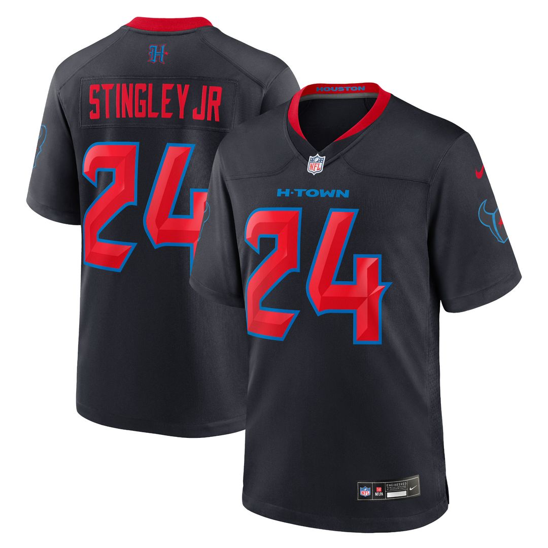 Derek Stingley Jr. Houston Texans Nike 2nd Alternate Game Jersey - Navy Official NFL Team Apparel Football Fan Gear