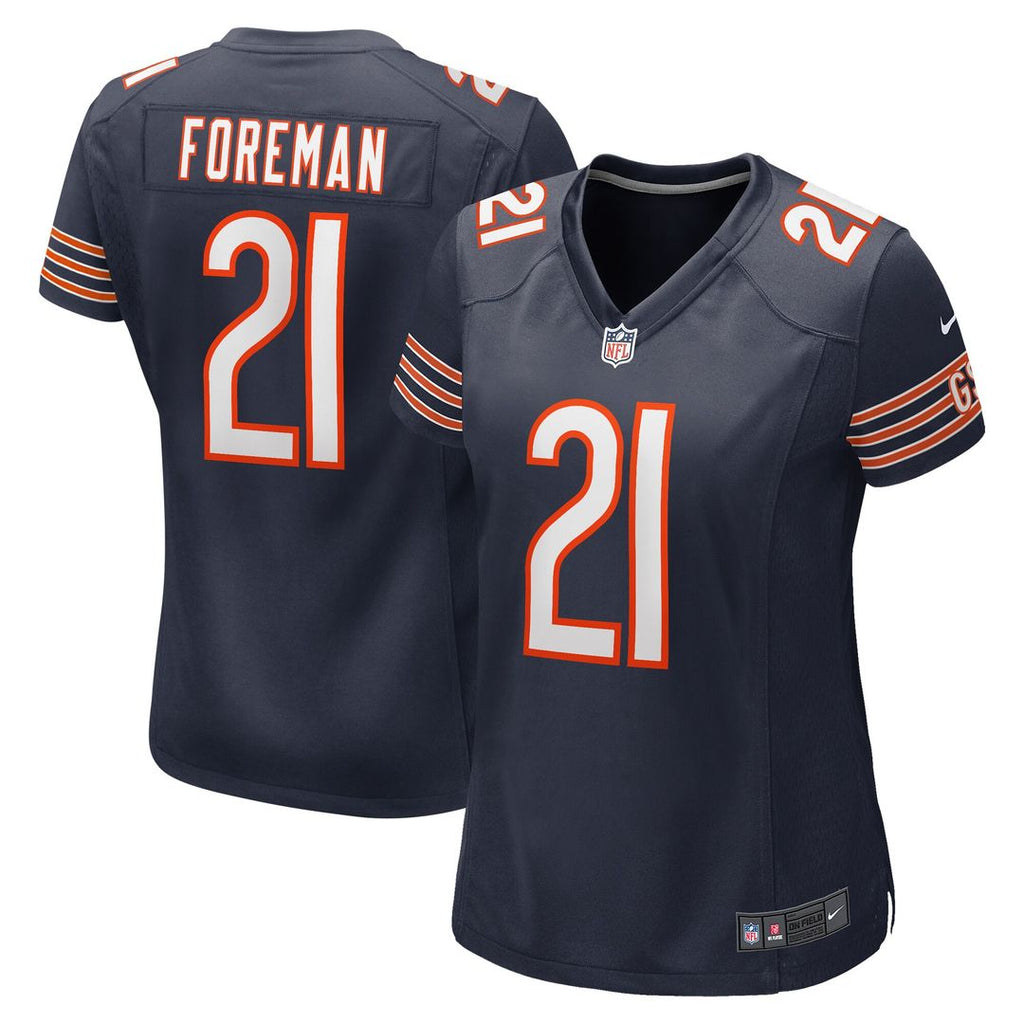 D'Onta Foreman Chicago Bears Nike Women's Game Jersey - Navy Official NFL Team Apparel Football Fan Gear