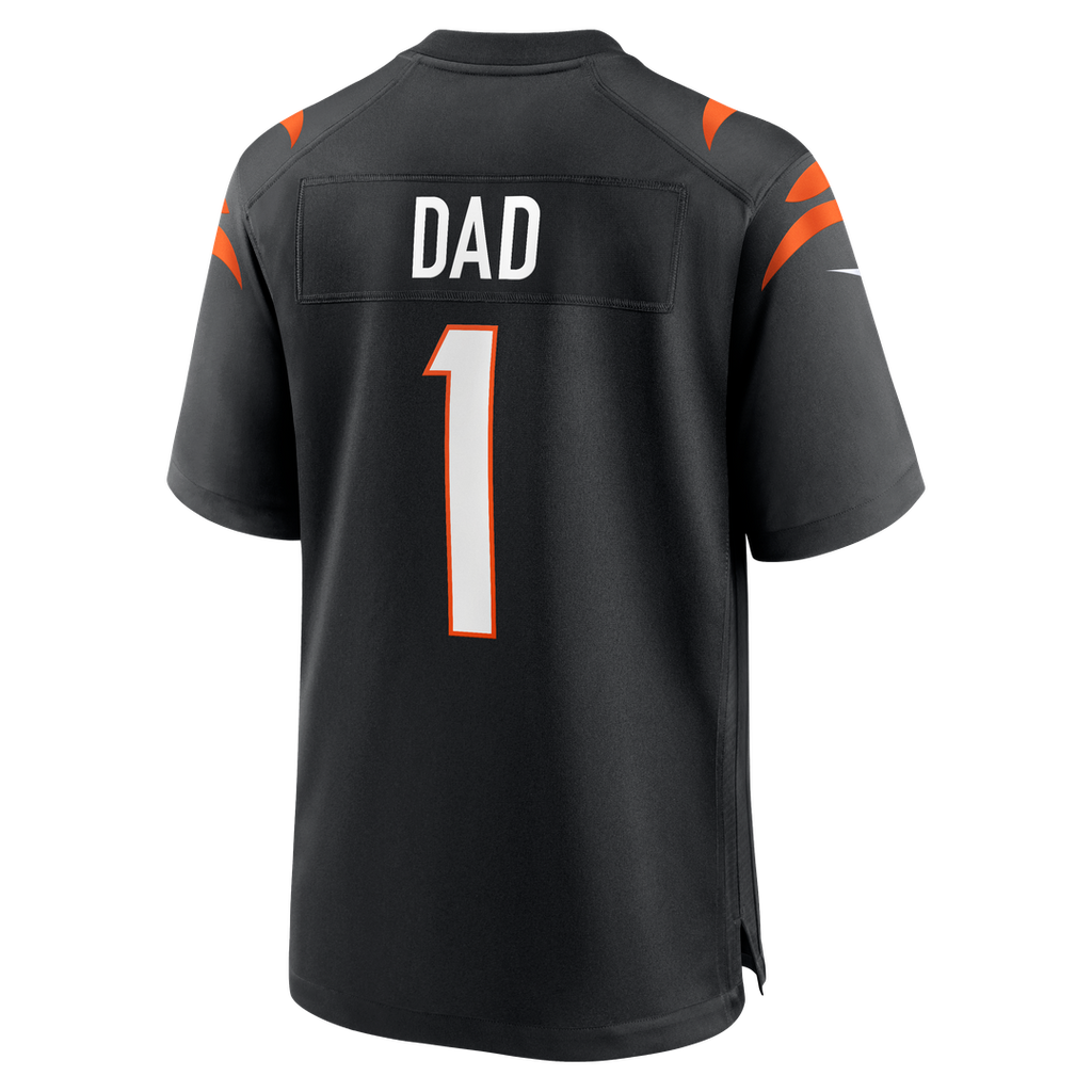 Number 1 Dad Cincinnati Bengals Nike Game Jersey - Black Official NFL Team Apparel Football Fan Gear