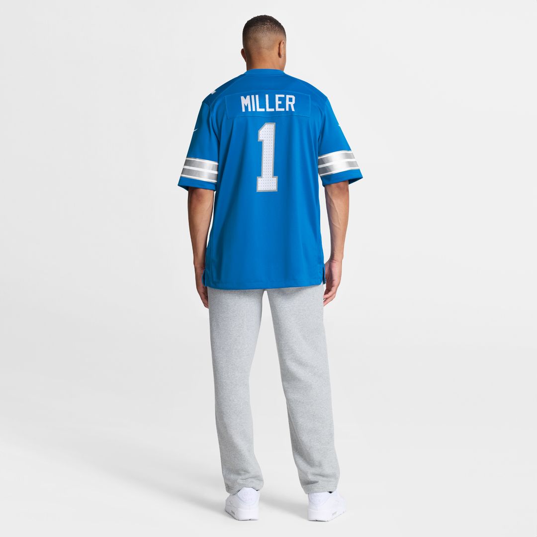 Blake Miller Detroit Lions Nike 2026 NFL Draft First Round Pick No. 17 Team Game Jersey - Blue Official NFL Team Apparel Football Fan Gear