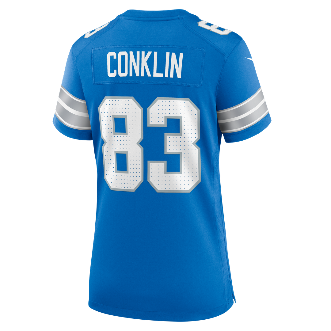Tyler Conklin Detroit Lions Nike Women's Team Game Jersey - Blue Official NFL Team Apparel Football Fan Gear