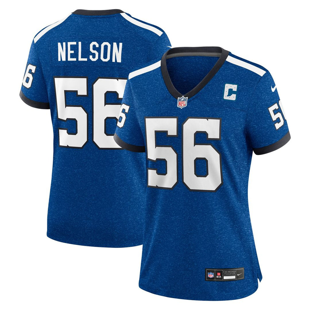 Quenton Nelson Indianapolis Colts Nike Women's Indiana Nights Alternate Game Jersey - Royal Official NFL Team Apparel Football Fan Gear