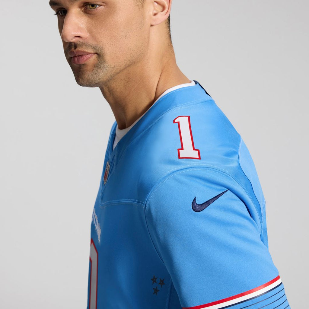 Cameron Ward Tennessee Titans Nike Vapor F.U.S.E. Stitched Limited Jersey - White Official NFL Team Apparel Football Fan Gear