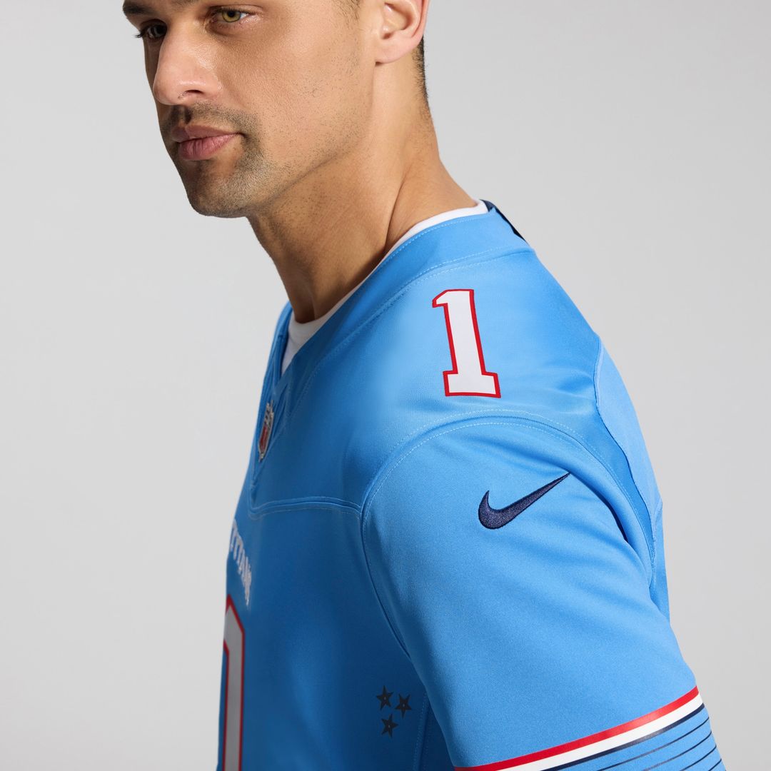 Cameron Ward Tennessee Titans Nike Vapor F.U.S.E. Stitched Limited Jersey - White Official NFL Team Apparel Football Fan Gear