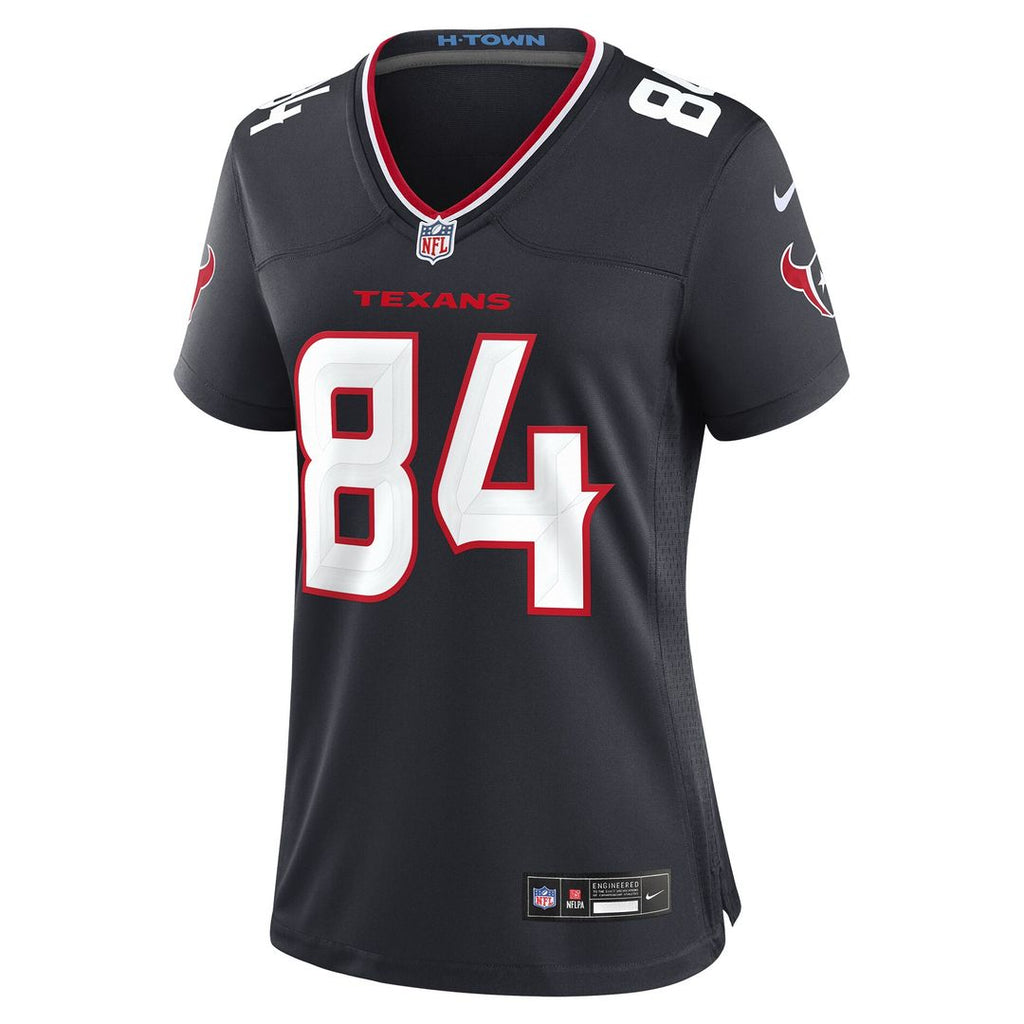Justin Watson Houston Texans Nike Women's Team Game Jersey - Navy Official NFL Team Apparel Football Fan Gear