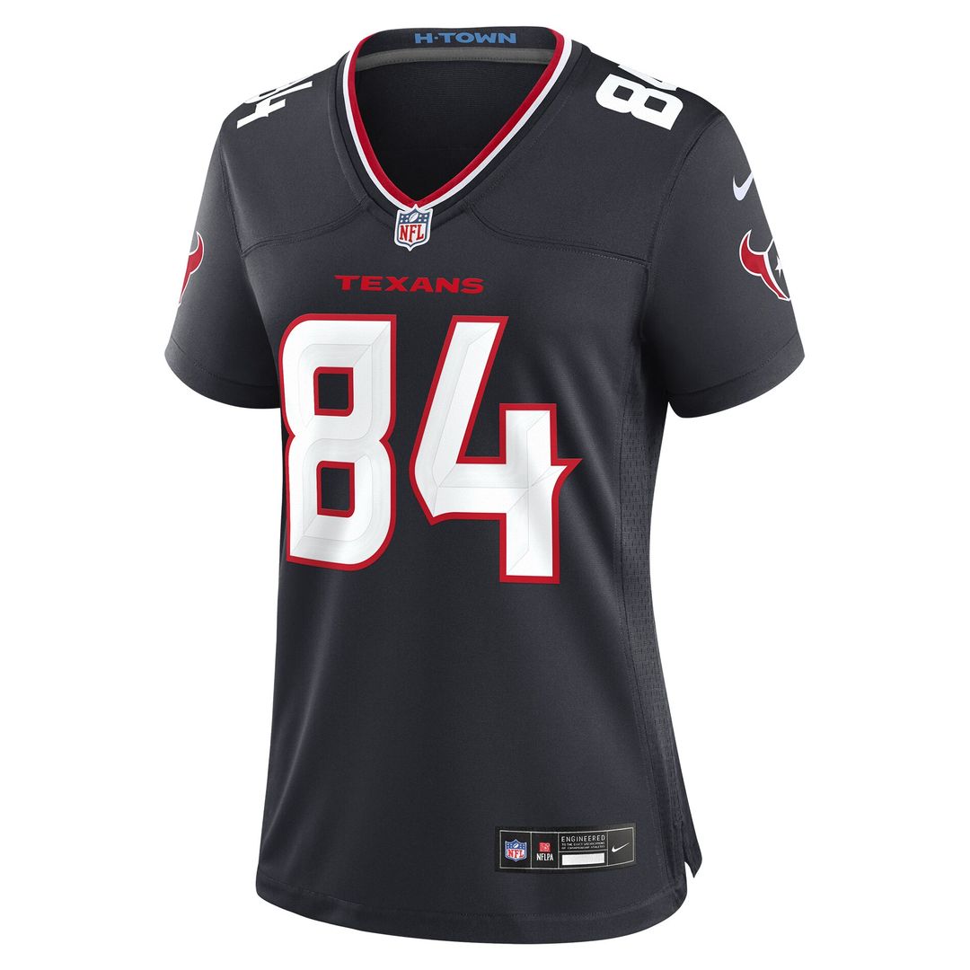 Justin Watson Houston Texans Nike Women's Team Game Jersey - Navy Official NFL Team Apparel Football Fan Gear