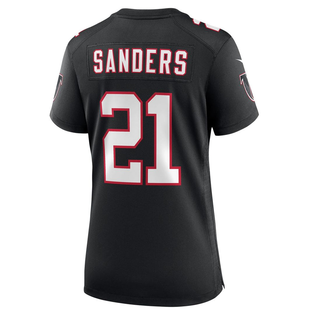 Deion Sanders Atlanta Falcons Nike Women's Alternate Retired Player Game Jersey - Black Official NFL Team Apparel Football Fan Gear