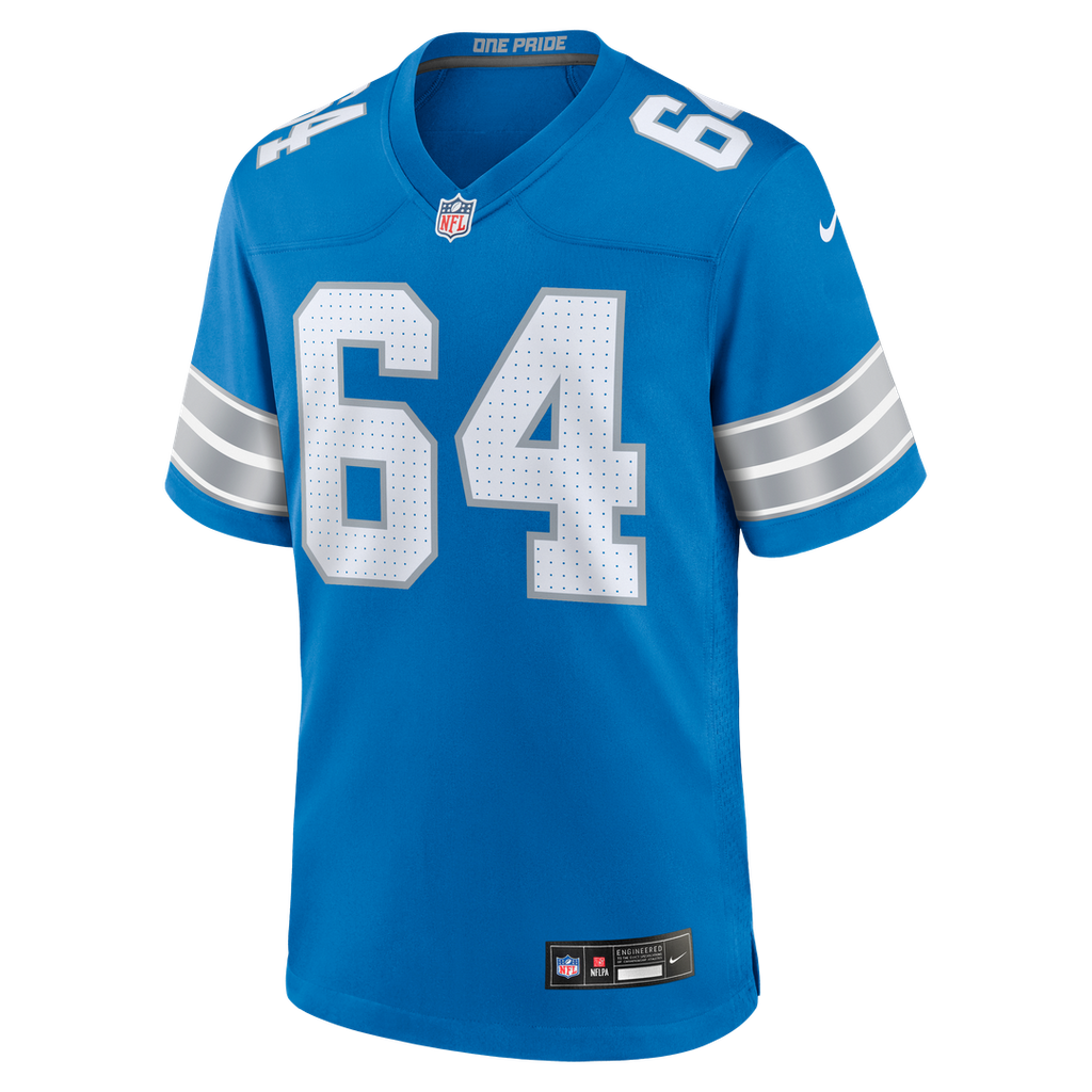 Cade Mays Detroit Lions Nike Team Game Jersey - Blue Official NFL Team Apparel Football Fan Gear