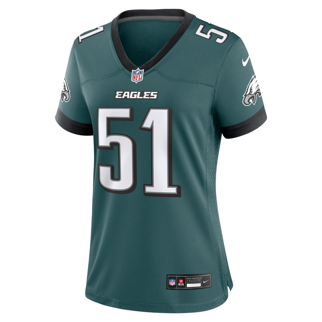 Cam Jurgens Philadelphia Eagles Nike Women's Team Game Jersey - Midnight Green Official NFL Team Apparel Football Fan Gear